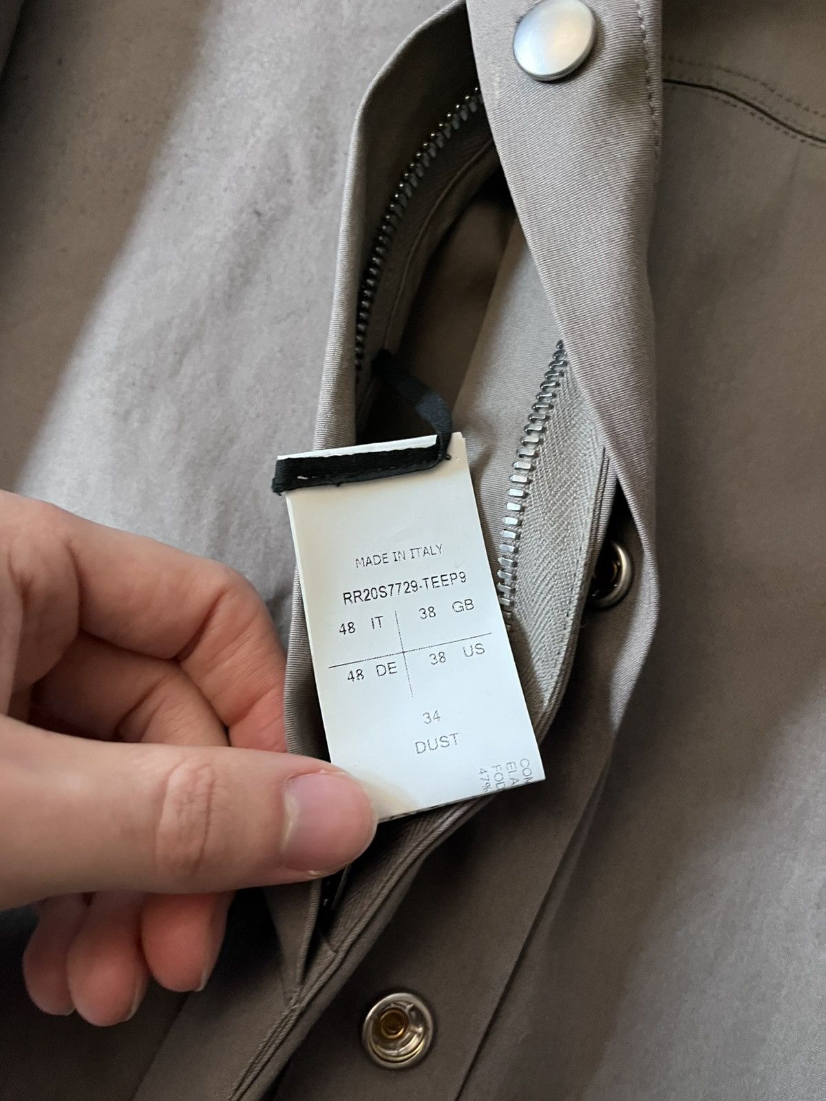 Rick Owens Rick Owens S/S 2020 Tecuatl UFW overshirt light jacket Size US M / EU 48-50 / 2 - 19 Thumbnail