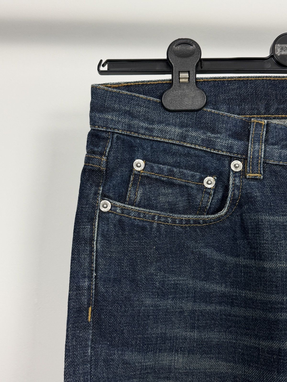 Helmut Lang Helmut Lang 2000’s Overdyed Low Waist Bootcut Denim Jeans Size 25" / US 0 / IT 36 - 3 Thumbnail
