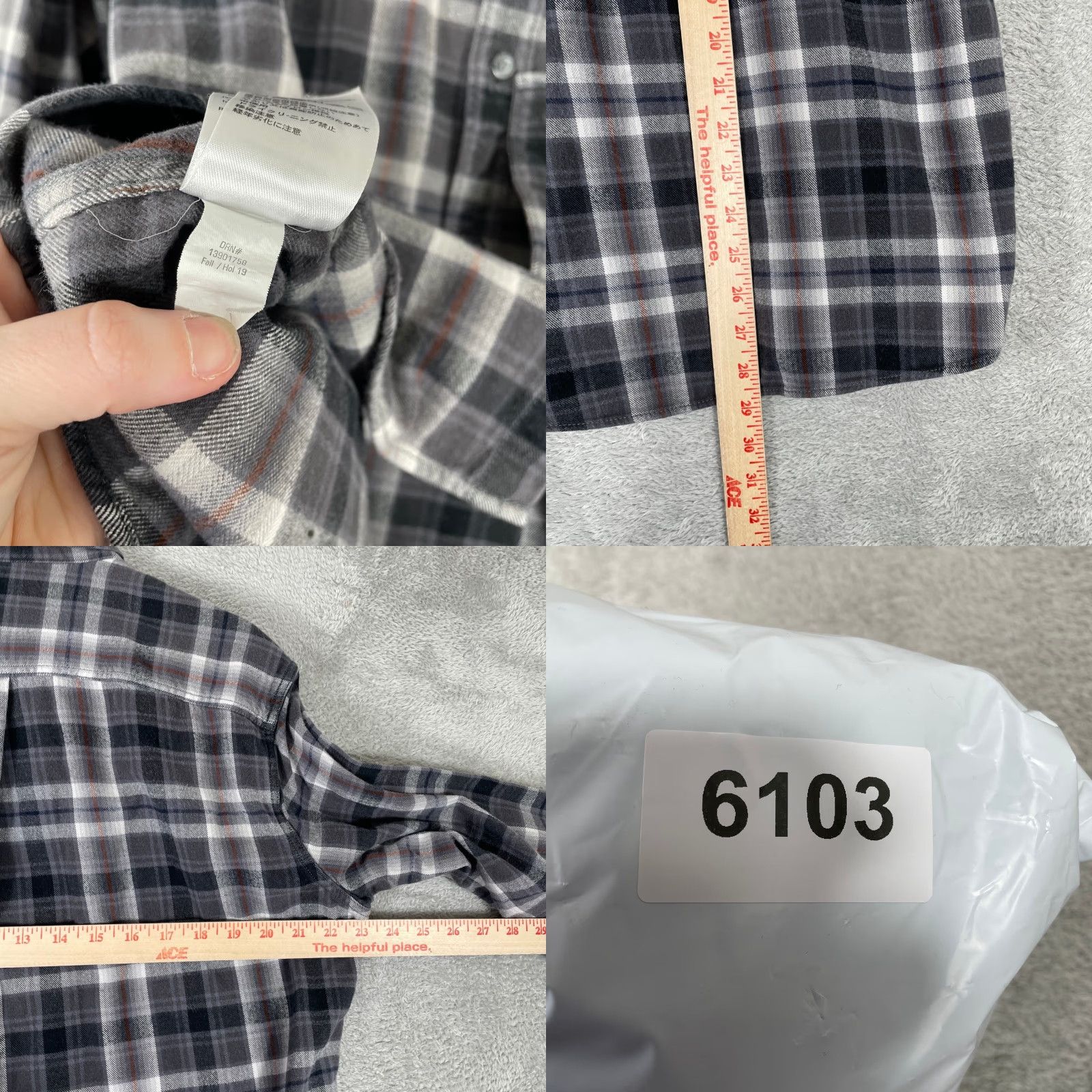 Eddie Bauer Eddie Bauer Flannel Shirt Mens L Gray Plaid Long Sleeve Button Down Outdoor Casual Workwear Classic Fit Size US L / EU 52-54 / 3 - 8 Thumbnail