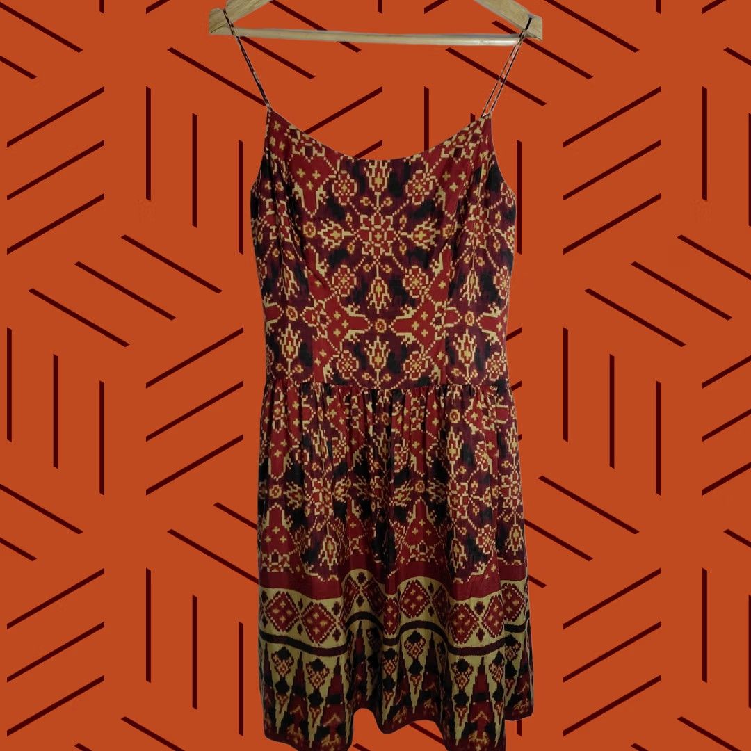 Ralph Lauren LAUREN RALPH LAUREN Dress Silk Red Graphic Print Sleeveless Size 6 Dress Size M / US 6-8 / IT 42-44 - 1 Thumbnail