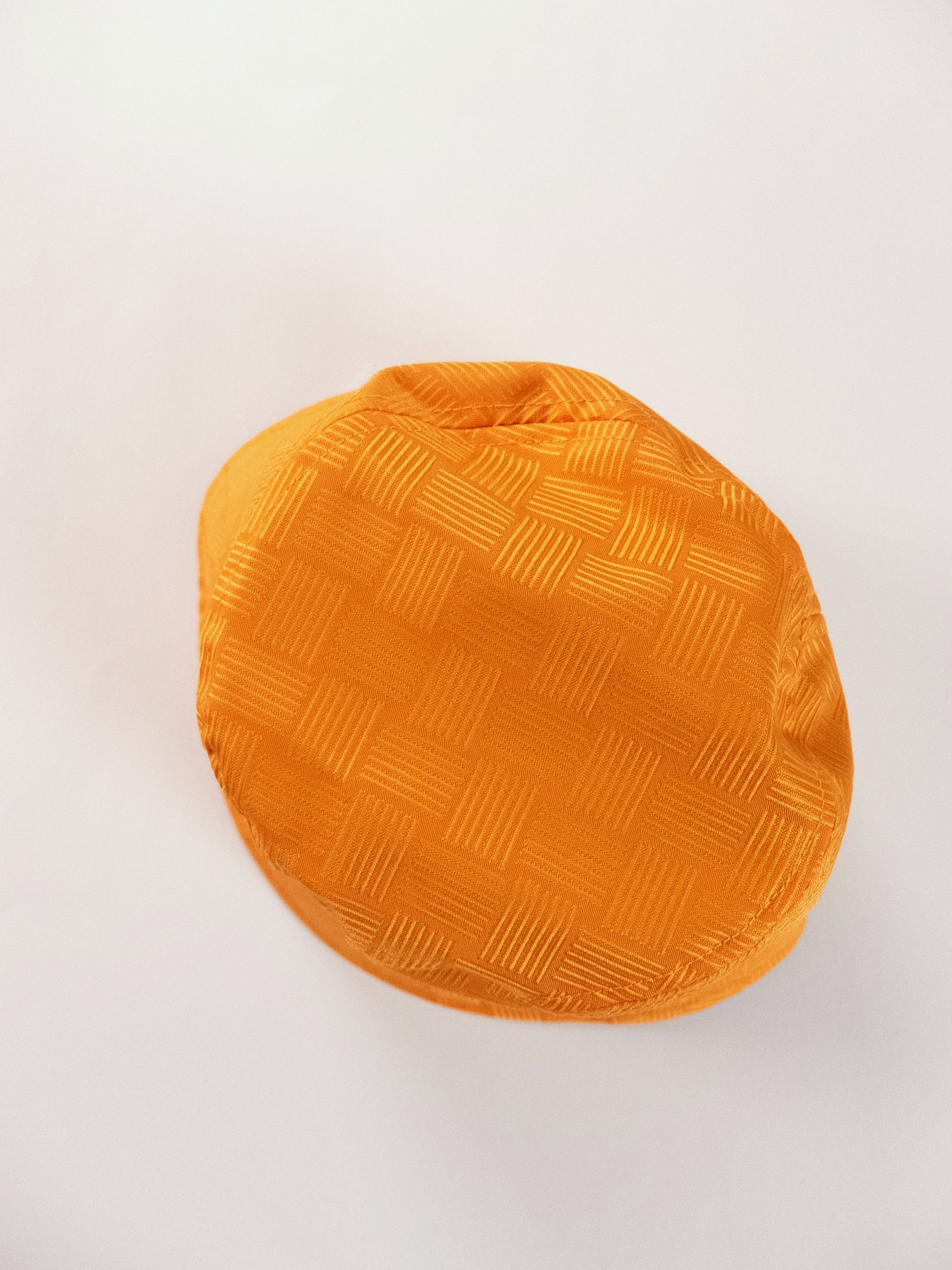 Bottega Veneta BOTTEGA VENETA intrecciato pattern orange bucket hat Medium Size ONE SIZE - 4 Thumbnail