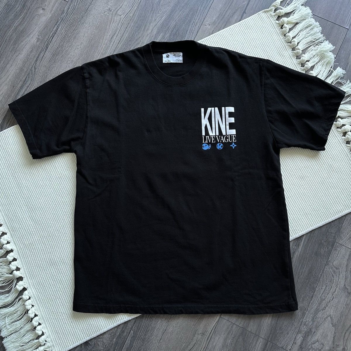 Other KINE JKT x KENCUT Blue Logo Short Sleeve Black Tee Size US L / EU 52-54 / 3 - 2 Thumbnail