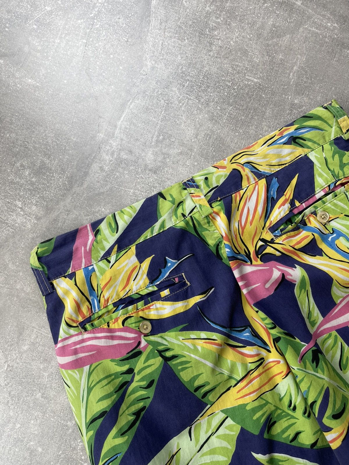 Polo Ralph Lauren × Vintage Polo Ralph Lauren Hawaiian Floral Shorts Talon Zip Size US 32 / EU 48 - 3 Thumbnail
