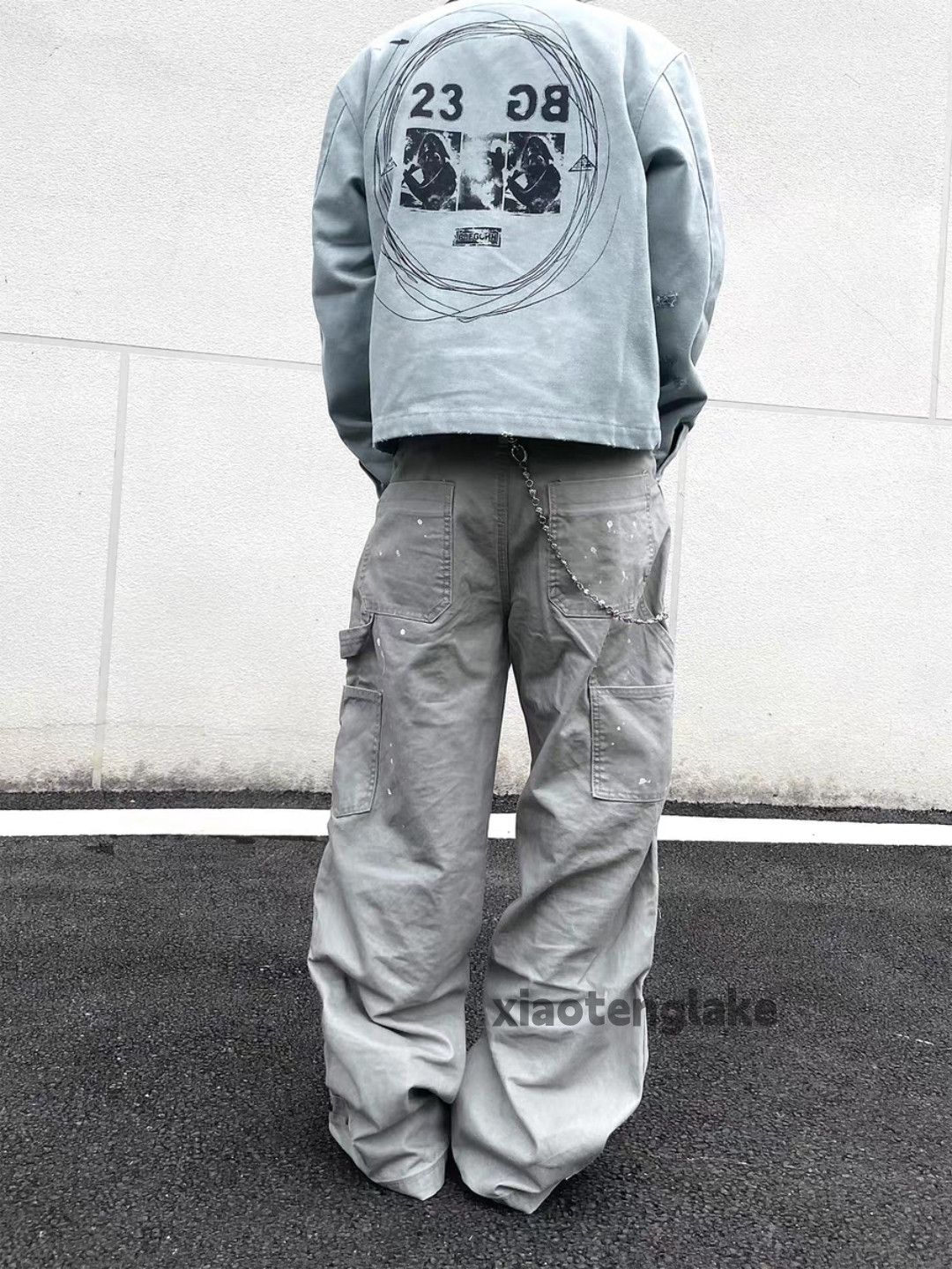 Vintage xtl retro loose baggy skate hiphop carpenter pants Size US 32 / EU 48 - 3 Thumbnail