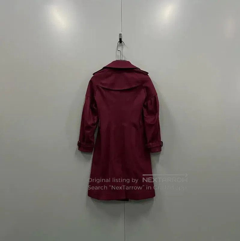 Burberry Burberry Pink Cotton Mid-Length Coat for Women. Size M / US 6-8 / IT 42-44 - 2 Thumbnail