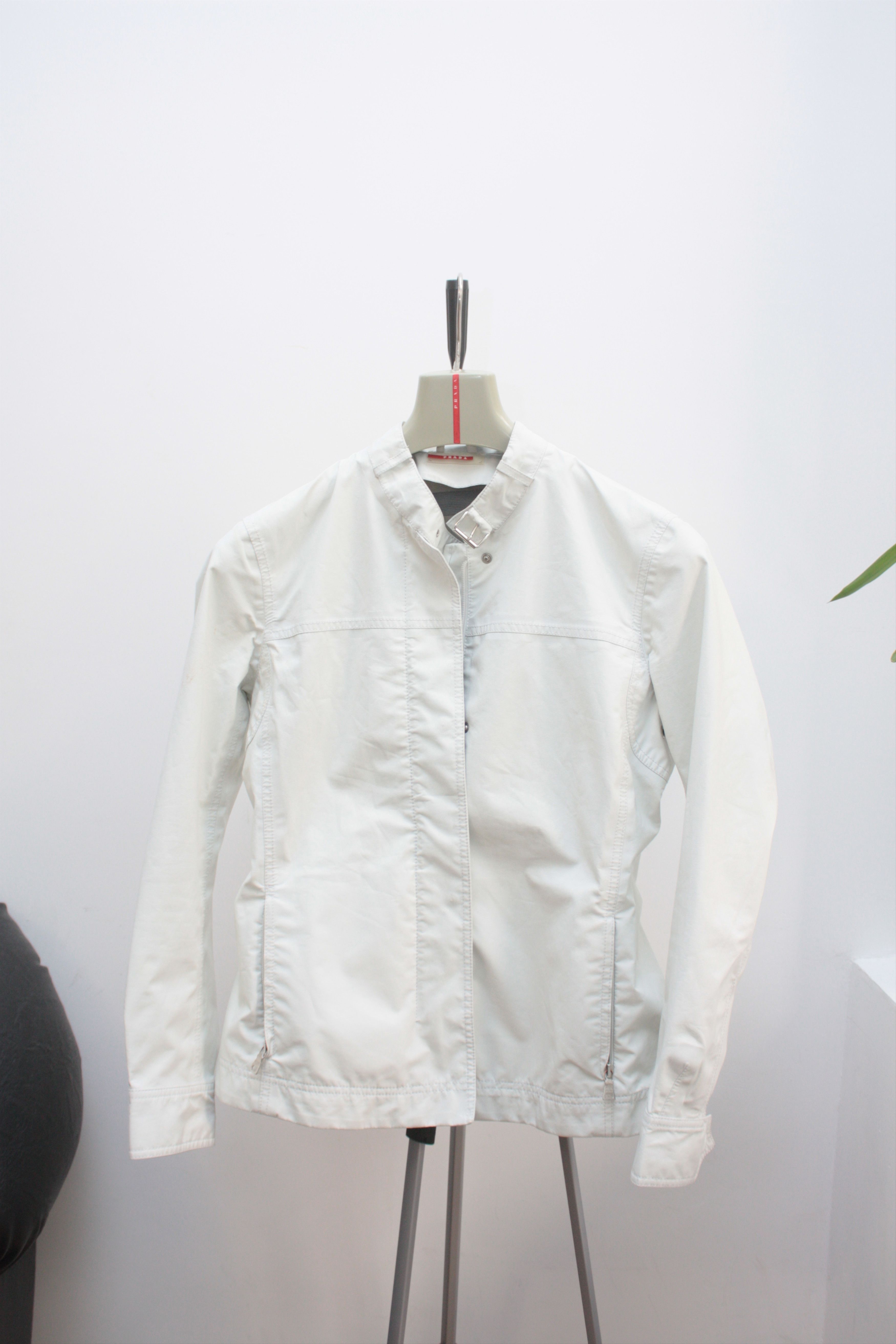Prada Prada Gore-Tex Cream White Jacket Women's 44 Size M / US 6-8 / IT 42-44 - 3 Thumbnail