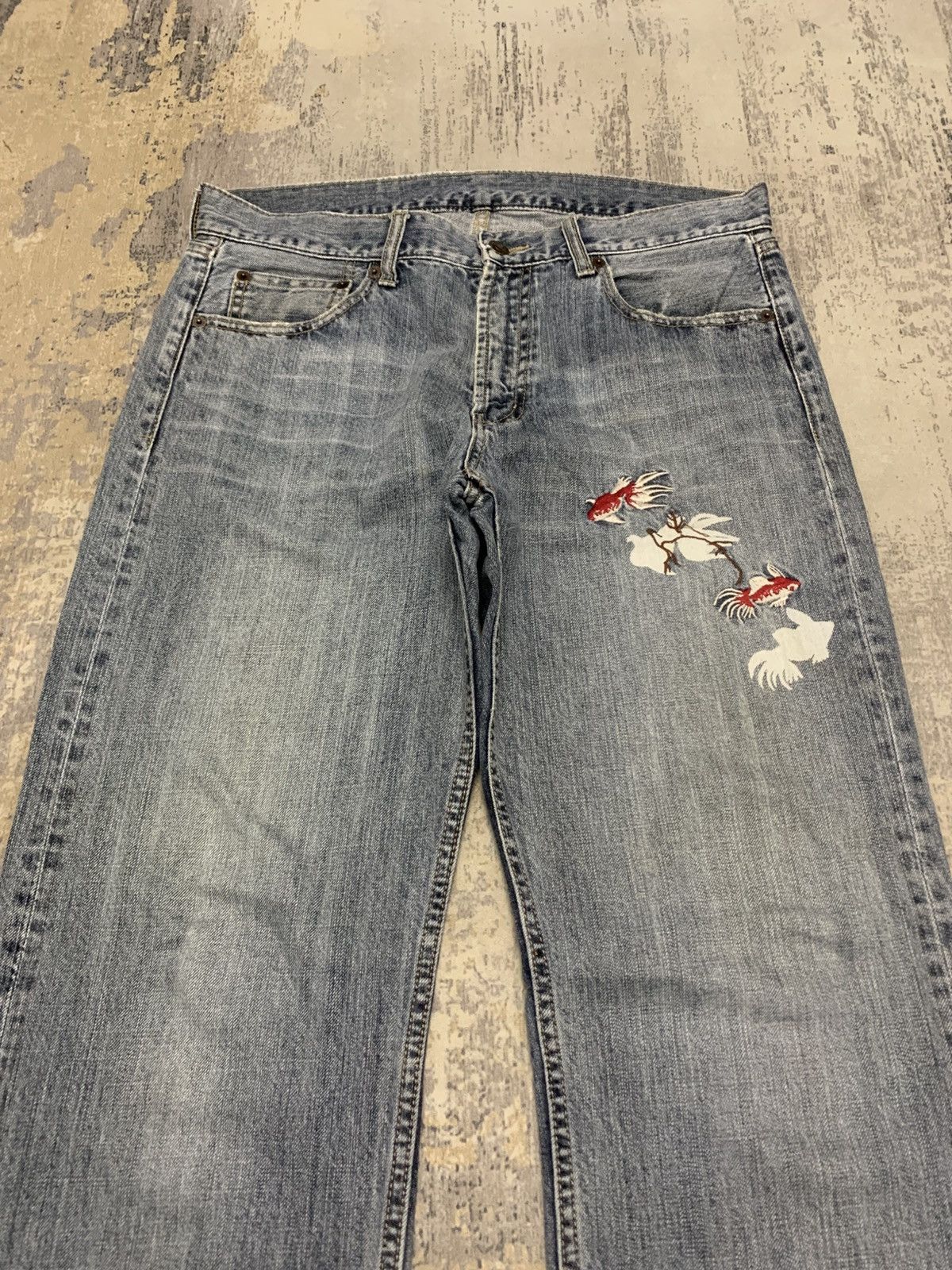 Japanese Brand Japanese Buden Koi sukajan jeans W34x32 Size US 34 / EU 50 - 2 Thumbnail