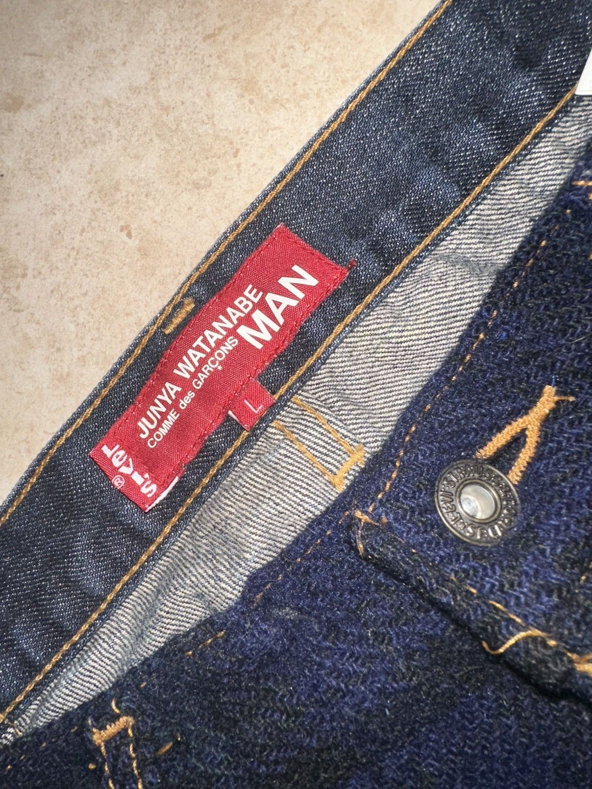 Junya Watanabe × Levi's Junya Watanabe MAN x Levi's Reconstructed Plaid Jeans Size US 35 - 2 Thumbnail