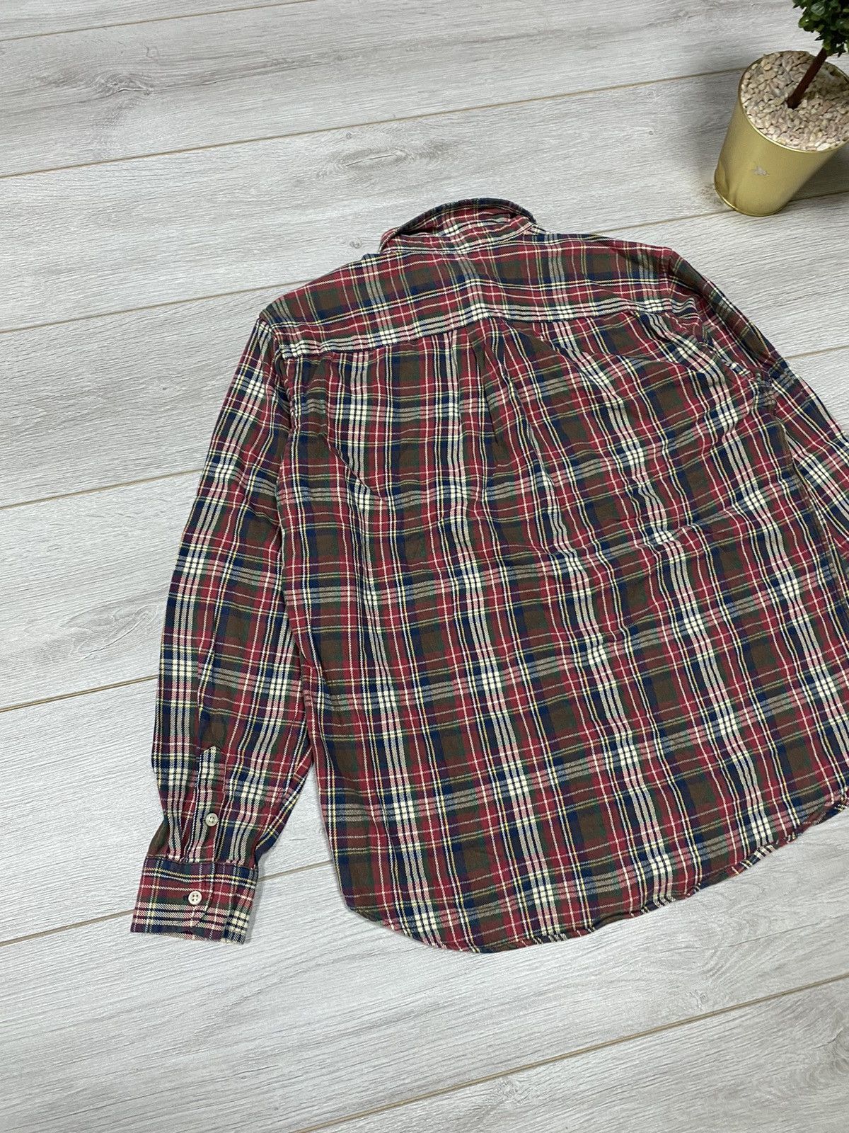Polo Ralph Lauren POLO Ralph Lauren vintage check leather shirt buttons Size US M / EU 48-50 / 2 - 7 Thumbnail