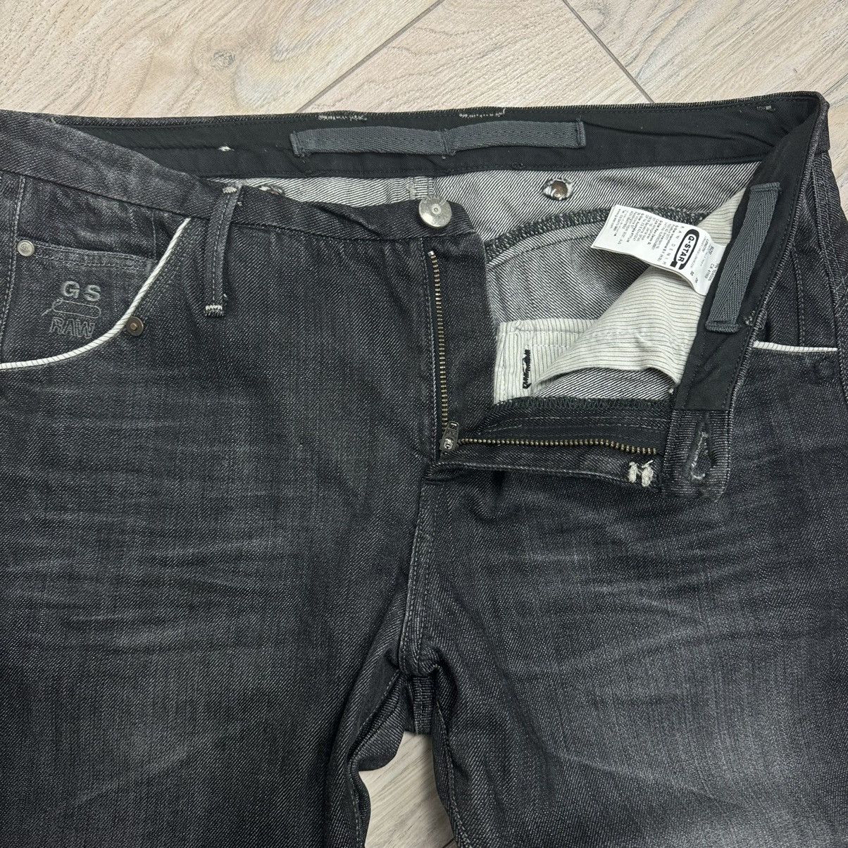 G-Star Vintage Y2K Gstar Muse Jack Avant Garde Black Denim Jeans Size 29" - 11 Thumbnail
