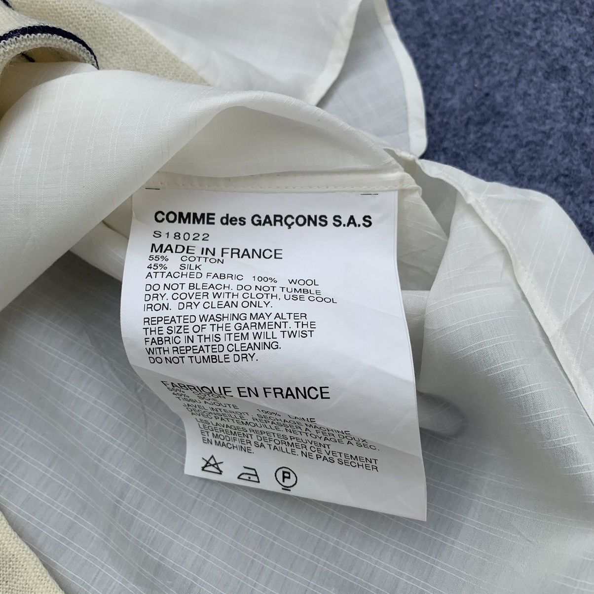 Comme des Garcons Comme Des Garcons Wool Button Shirt Size US L / EU 52-54 / 3 - 4 Thumbnail