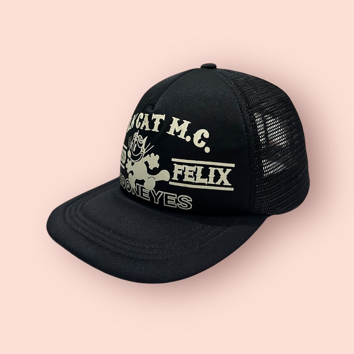 Felix × Vintage VINTAGE FRLIX THE CAT X MOONEYES TRUCKER SNAPBACK HAT Size ONE SIZE - 3 Thumbnail