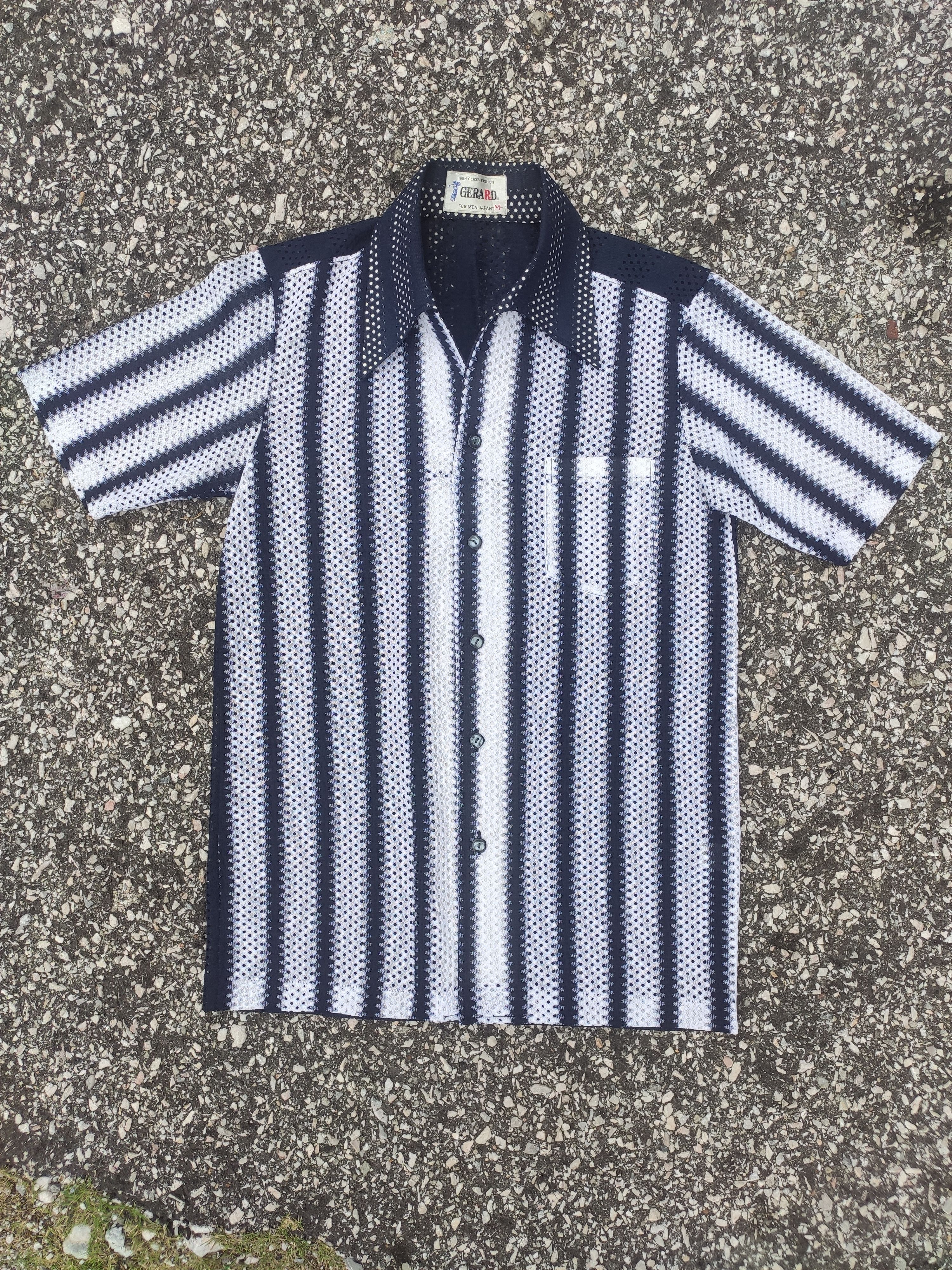 Japanese Brand × Vintage GERARD Summer Hollow Button Ups / Down Shirt Size US S / EU 44-46 / 1 - 1 Thumbnail