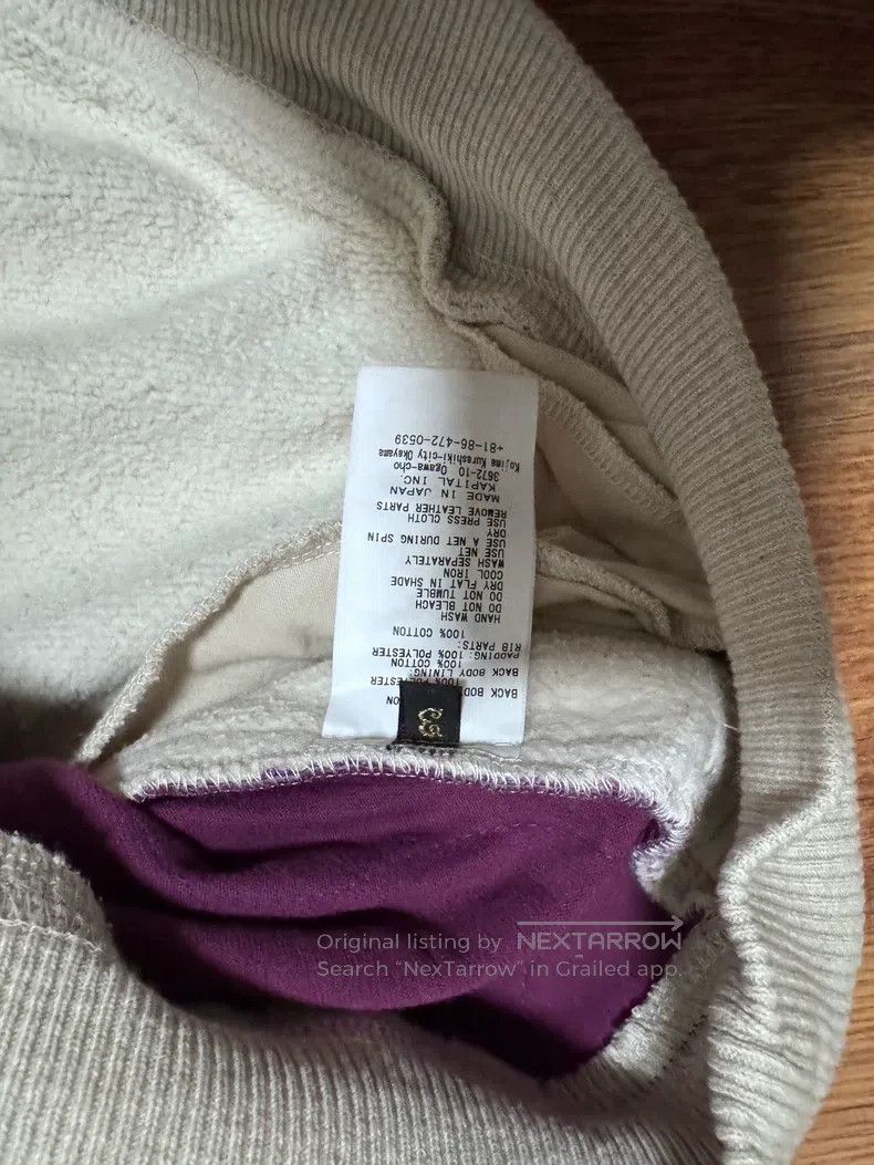 Kapital Kapital Cashew flower stitching sweatshirt Size US L / EU 52-54 / 3 - 6 Thumbnail