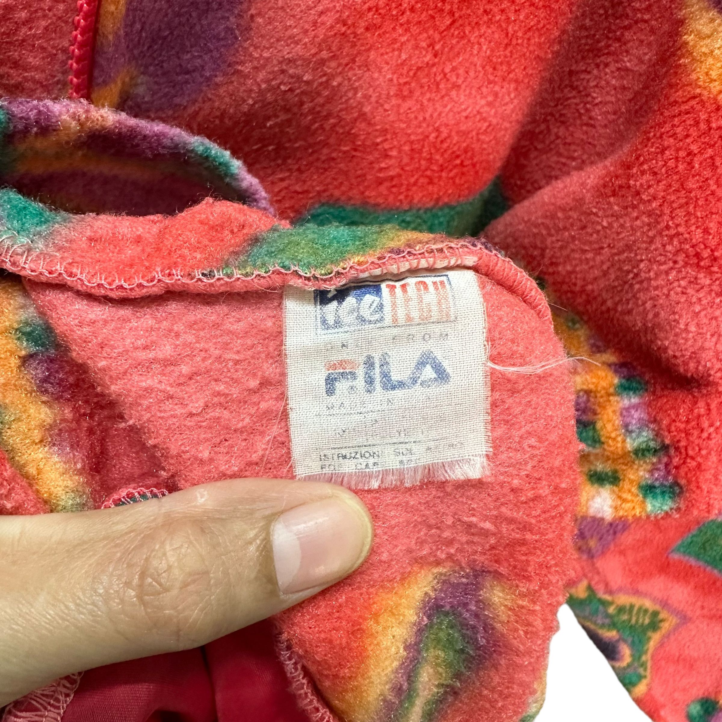 Fila 80's FILA VINTAGE FULLPRINT FLEECE HOODIES #8822-029 Size M / US 6-8 / IT 42-44 - 8 Thumbnail
