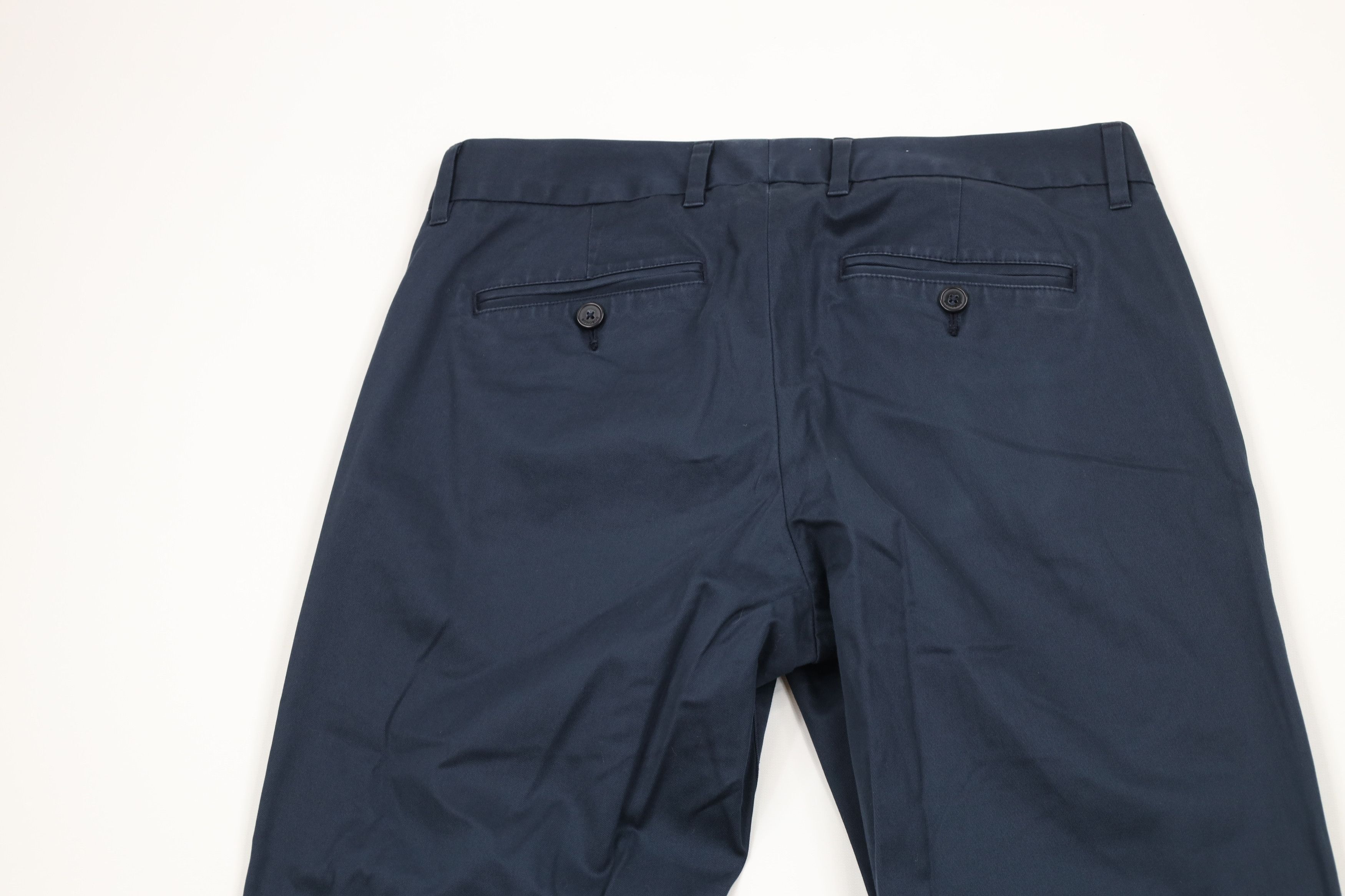Bonobos × Vintage Bonobos Faded Slim Fit Monday Straight Leg Chino Pants Blue Size US 30 / EU 46 - 9 Thumbnail