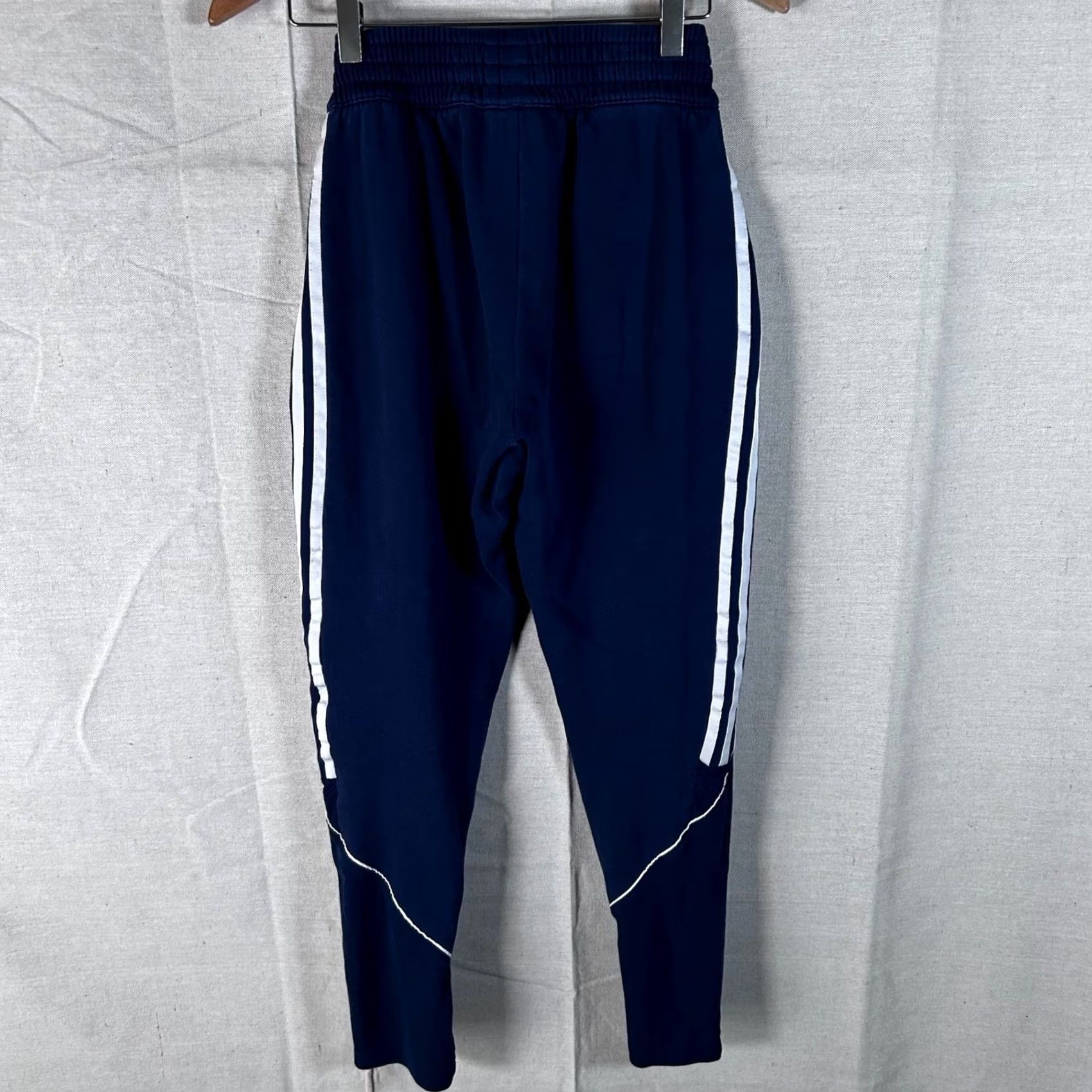 Adidas Adidas Tiro 23 Navy Blue White Stripe Tapered Jogger Sweatpants XS Women Size 40" / US 18 - 4 Thumbnail