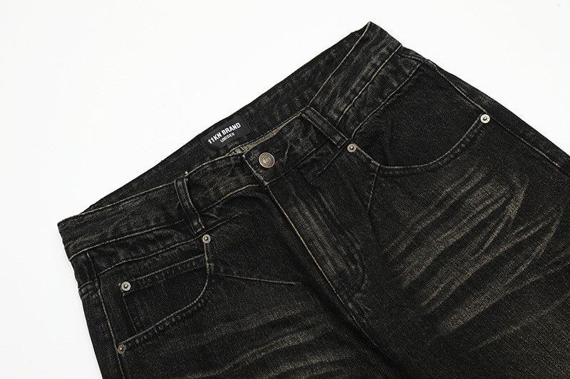 Vintage American street washed distressed retro loose vintage jeans Size US 32 / EU 48 - 3 Thumbnail
