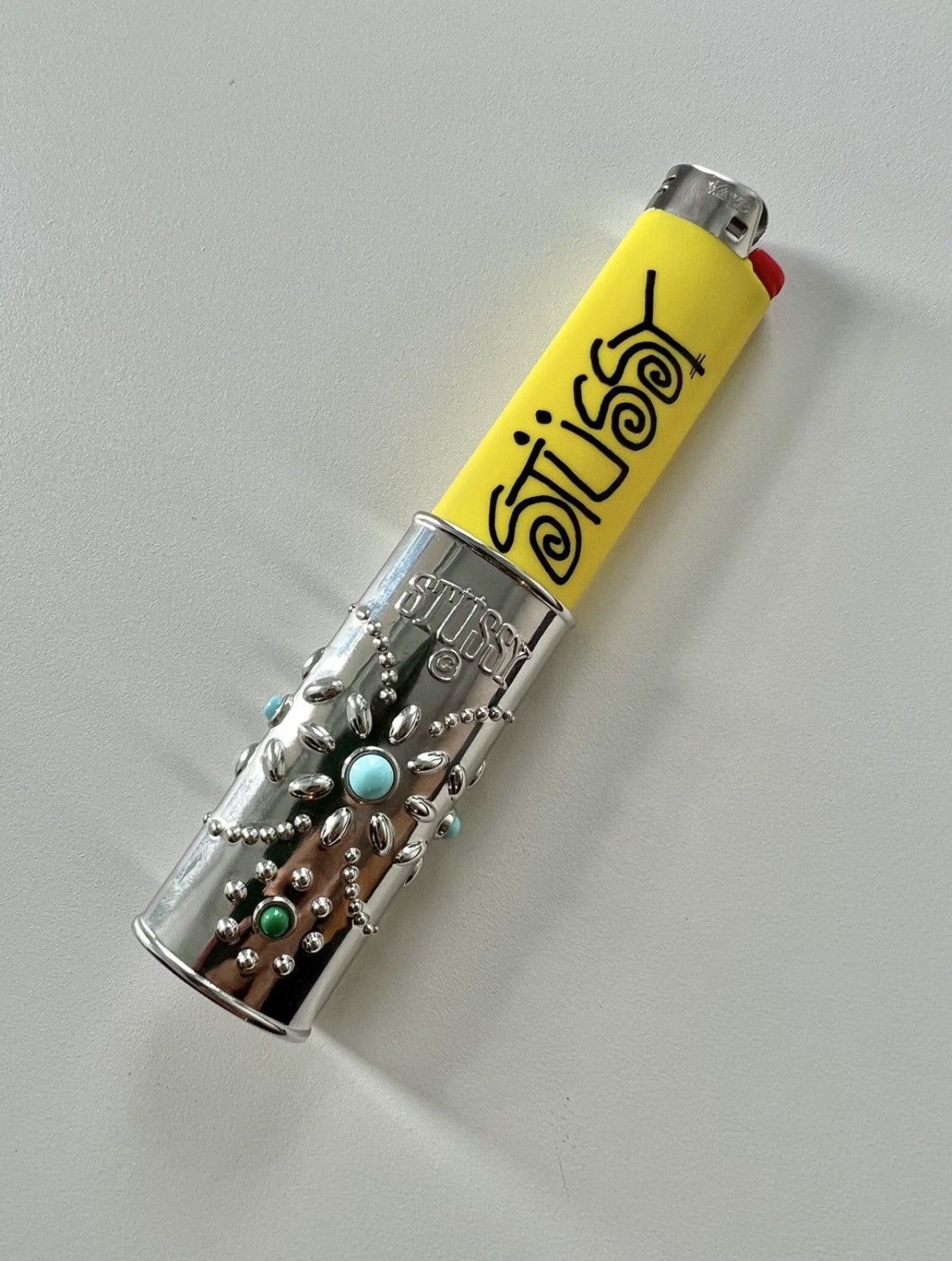 ★23AW★STUSSY L BEJEWELED LIGHTER CASE Pre-owned Stussy Metal Bejeweled Lighter Case | ModeSens