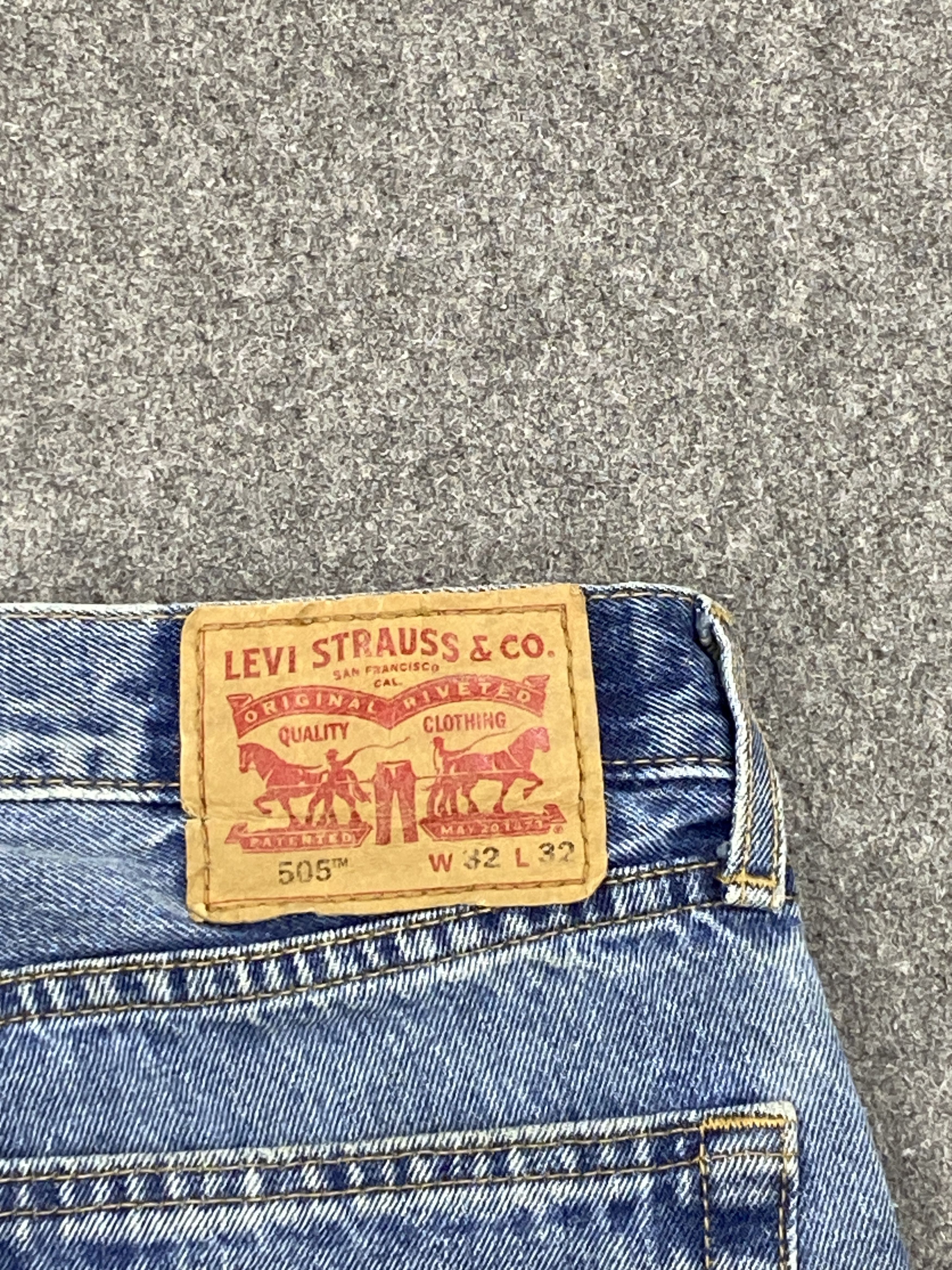 Levi's Vintage Levis 505 Dirty Jeans DP2692 Size US 32 / EU 48 - 5 Thumbnail