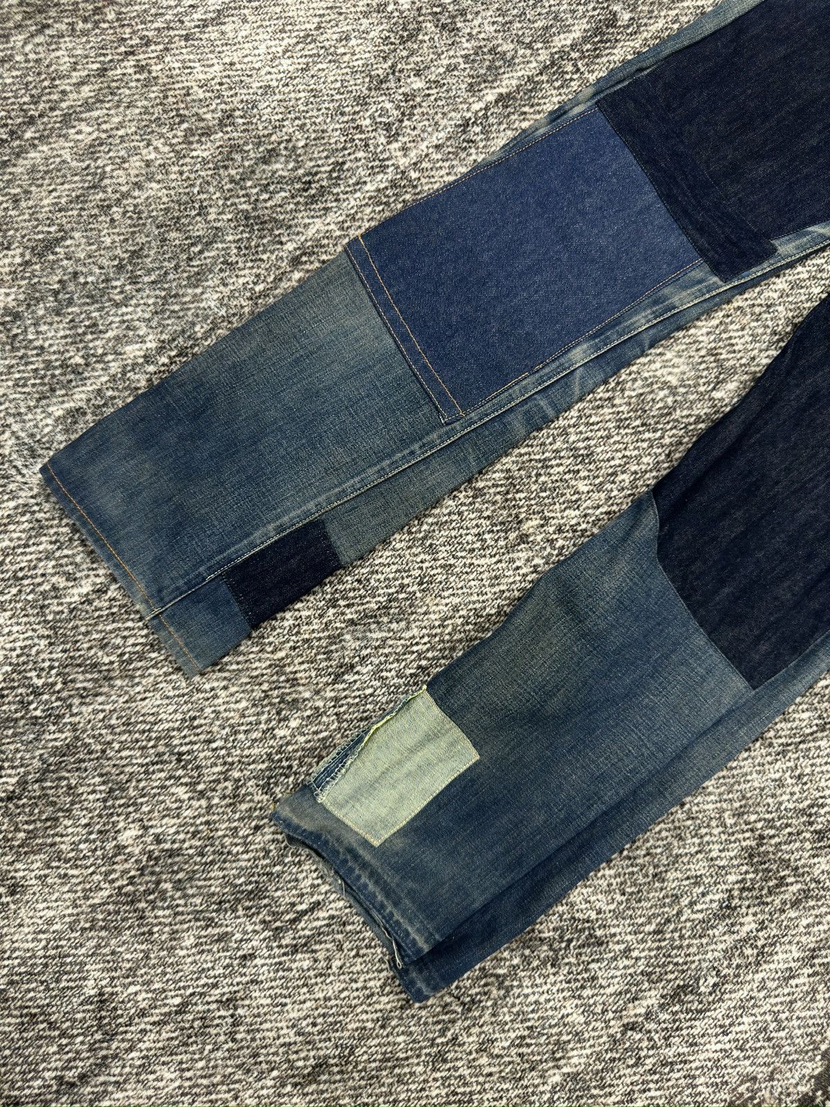Levi's × Levi's Vintage Clothing Vintage Levis Redline Selvedge Custom Repaired Sashiko Boro Size US 30 / EU 46 - 4 Thumbnail