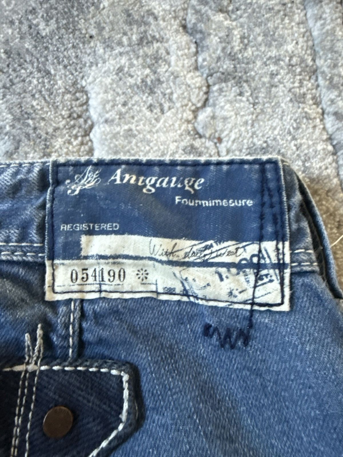 Beauty Beast 2000s Antgauge Japan Buckle Back Baker Denim Pants Size US 28 / EU 44 - 21 Thumbnail