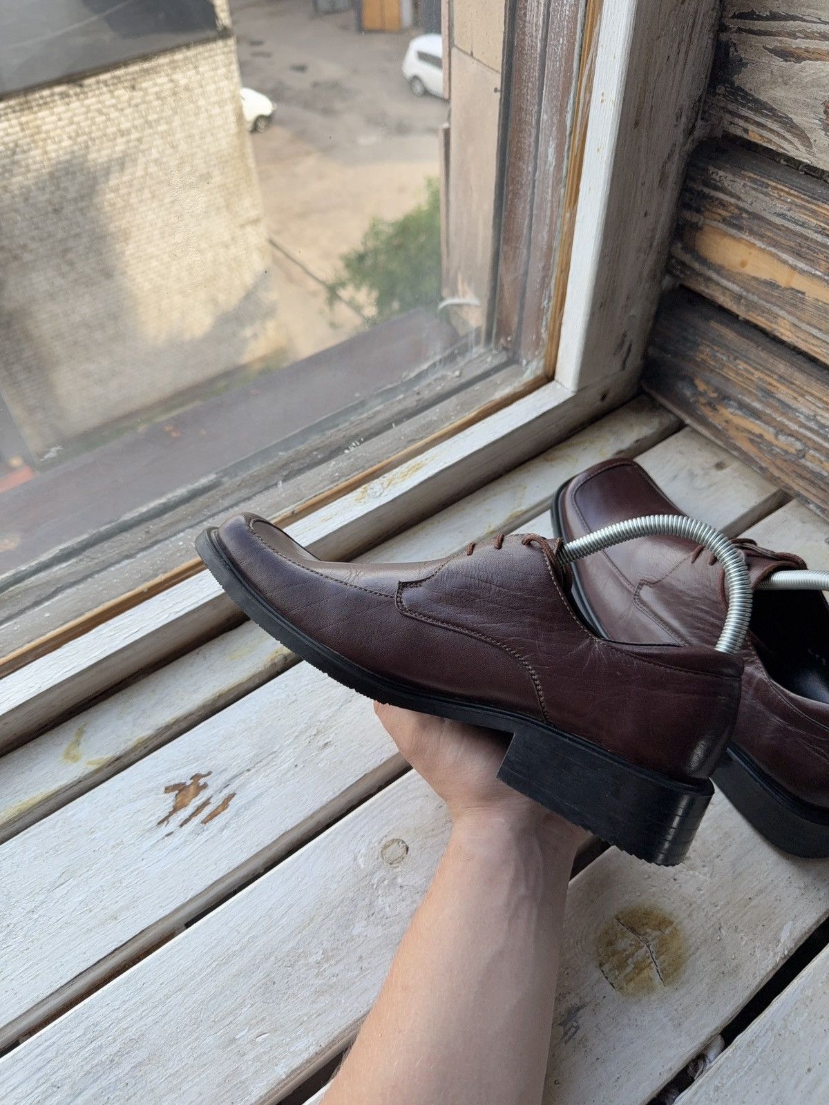 Other Concept by Domar Brown Square Toe Derby Shoes US8,5 EU41,5 Size US 8.5 / EU 41-42 - 5 Thumbnail