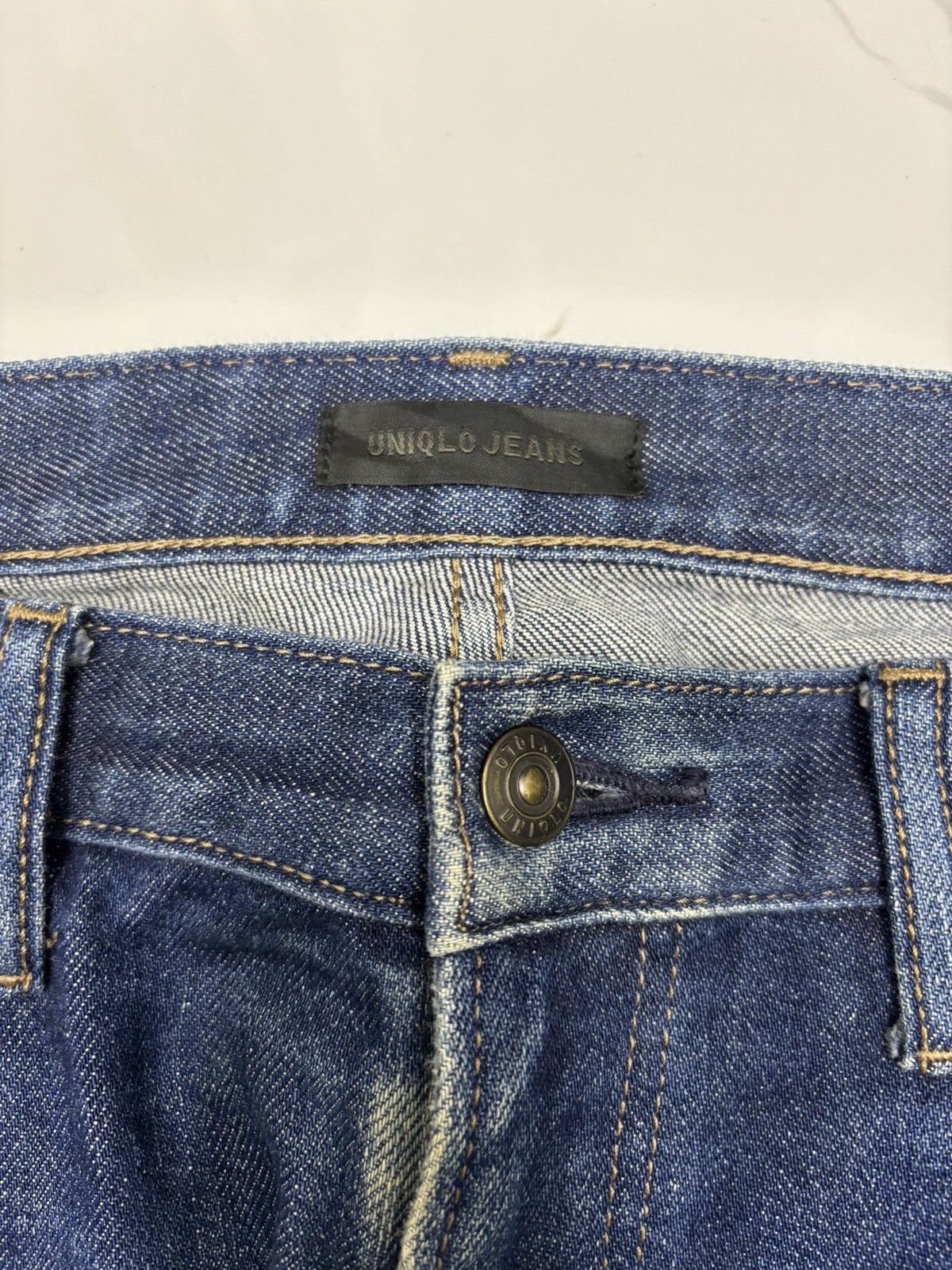 Undercover Vintage Uniqlo Mud Selvedge Distressed Denim Jeans Size US 32 / EU 48 - 10 Thumbnail