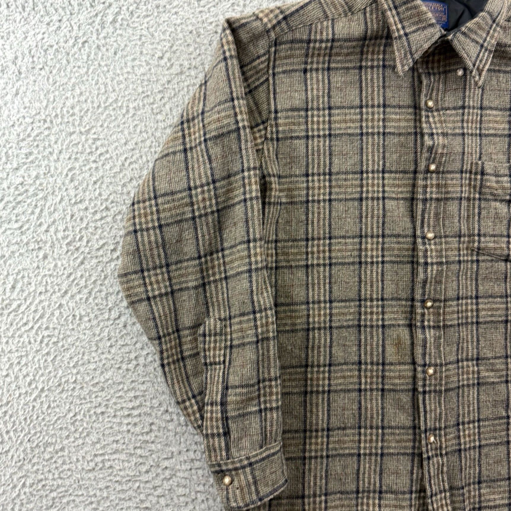 Pendleton VINTAGE Pendleton Shirt Mens Medium Brown Country Traditionals Wool Button Up Size US M / EU 48-50 / 2 - 4 Thumbnail
