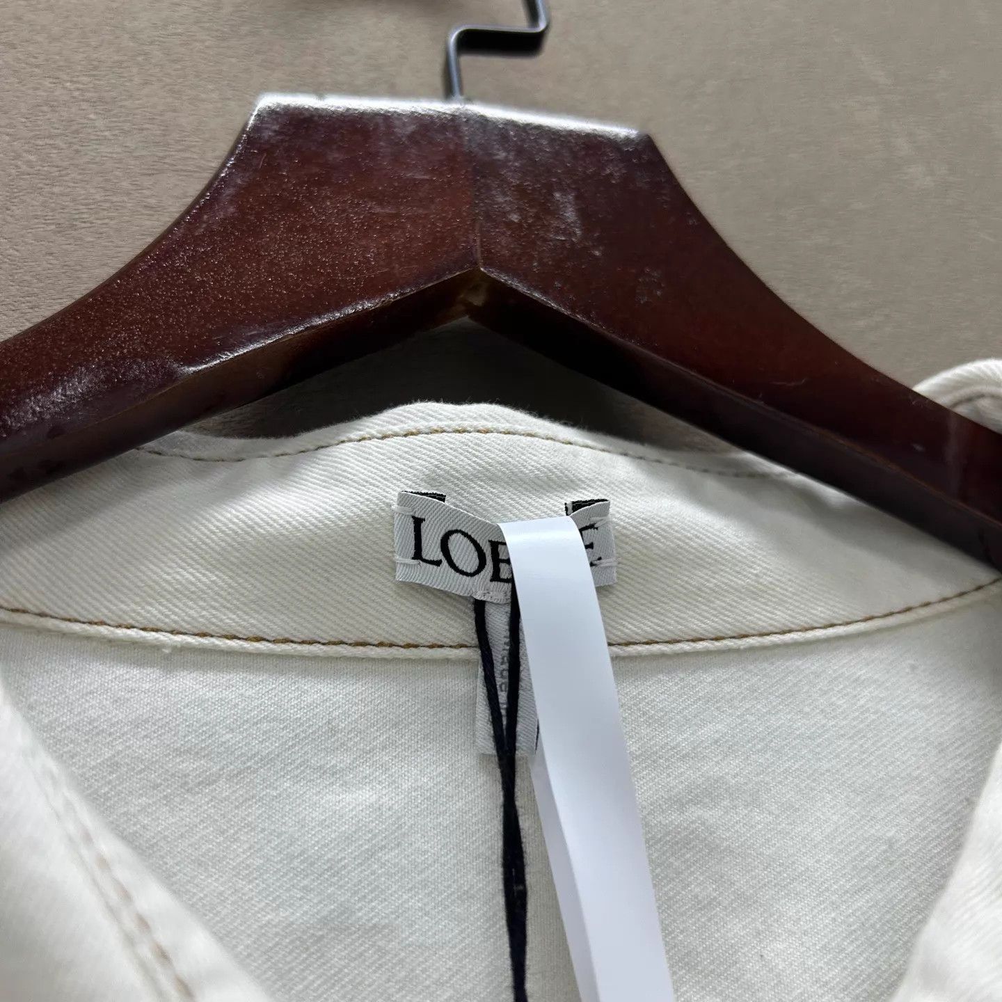 Loewe Loewe Men's New With Tags White Denim Shirt 48 Size US M / EU 48-50 / 2 - 4 Thumbnail