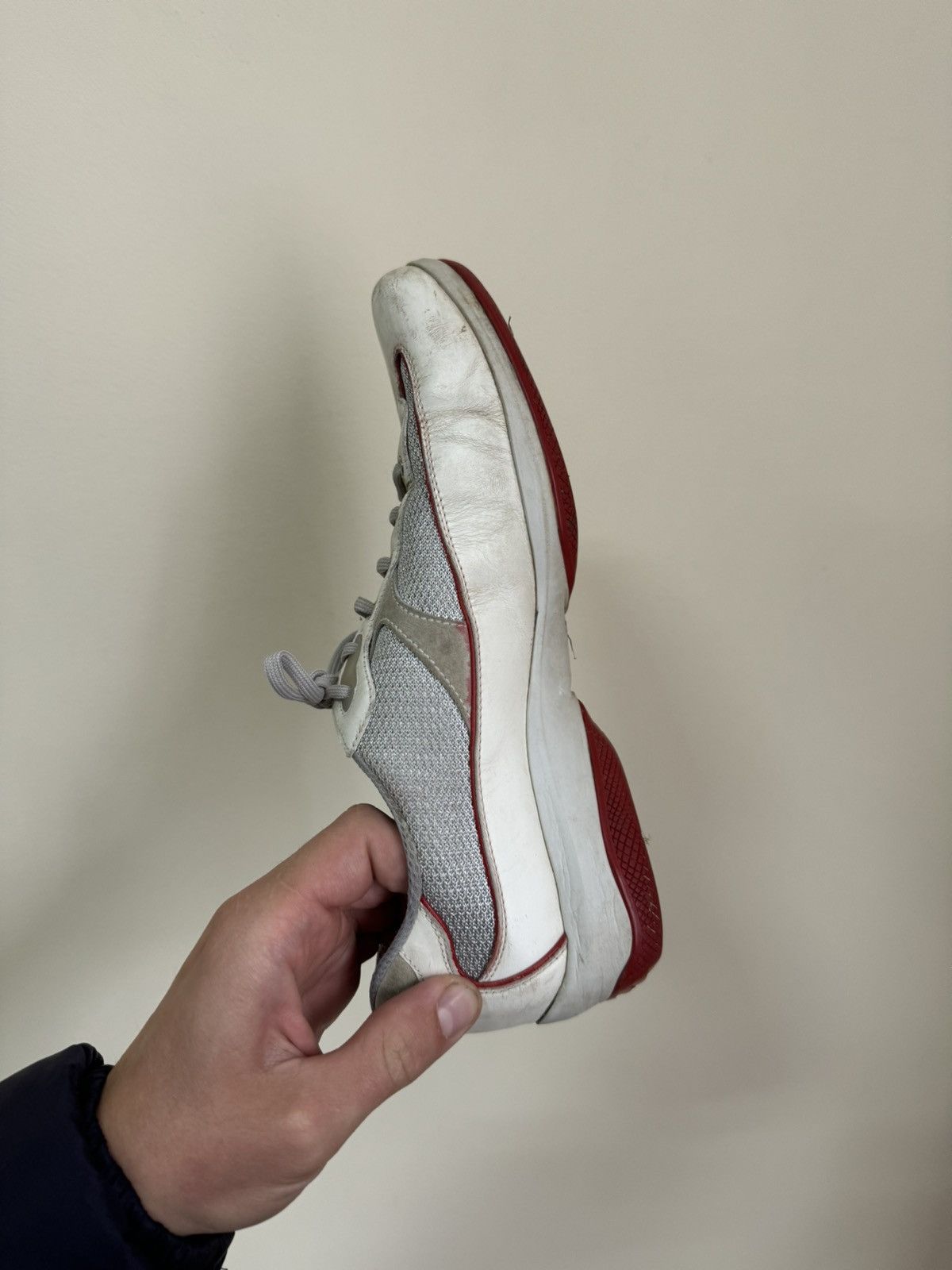 Prada Prada Vintage Leather Dirty Sneakers Size US 7 / EU 40 - 8 Thumbnail