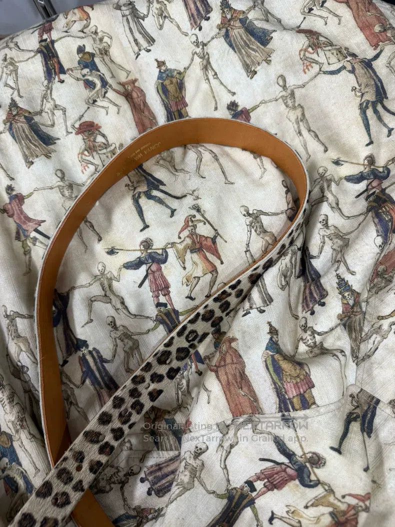 Junya Watanabe Junya Watanabe size 75-95 Leopard Print Horsehair Belt Size ONE SIZE - 6 Thumbnail
