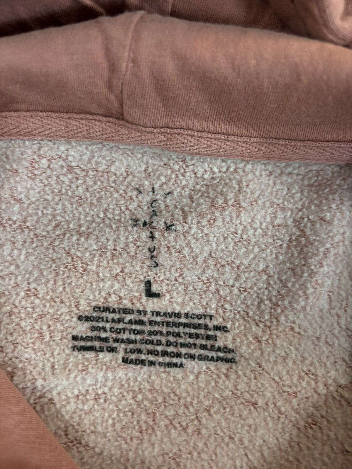 Travis Scott Pink Cactus Jack hoodie Travis Scott Sz L Size US L / EU 52-54 / 3 - 4 Thumbnail
