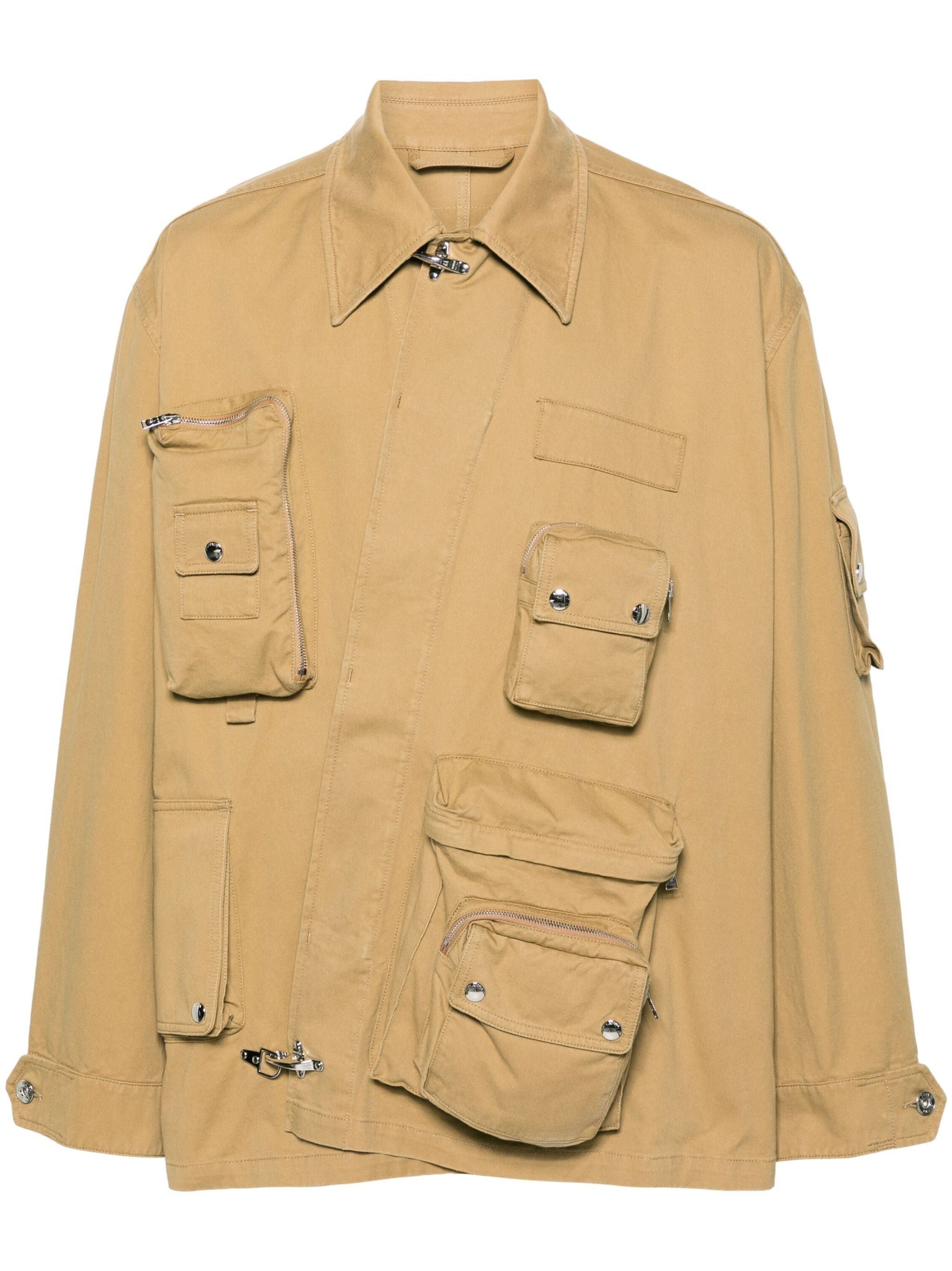 Lanvin o1mle0825 Asymmetrical Utility Jacket in Yellow Size US XL / EU 56 / 4 - 1 Thumbnail