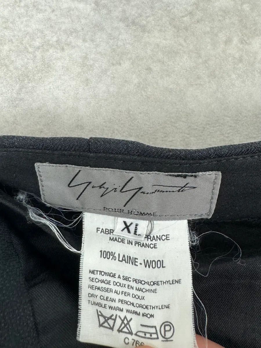 Yohji Yamamoto Yohji Yamamoto Black Wool Tailored Pants Size US 34 / EU 50 - 9 Thumbnail