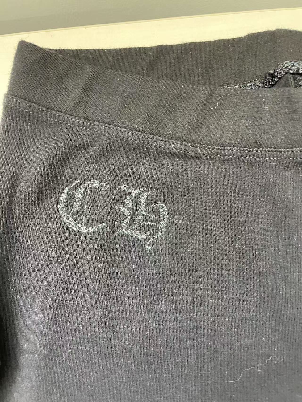 Chrome Hearts Chrome Hearts Black Scroll Script Leggings Size 34" / US 12 / IT 48 - 3 Thumbnail