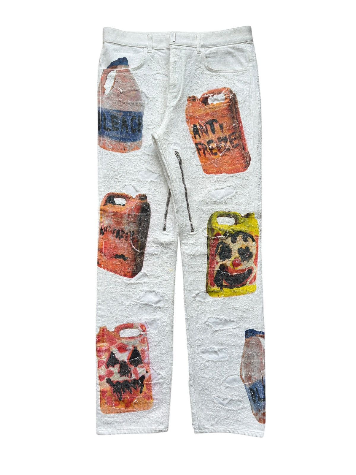 Givenchy Givenchy Josh Smith Gasoline Destroyed Boro Denim Size US 32 / EU 48 - 1 Thumbnail