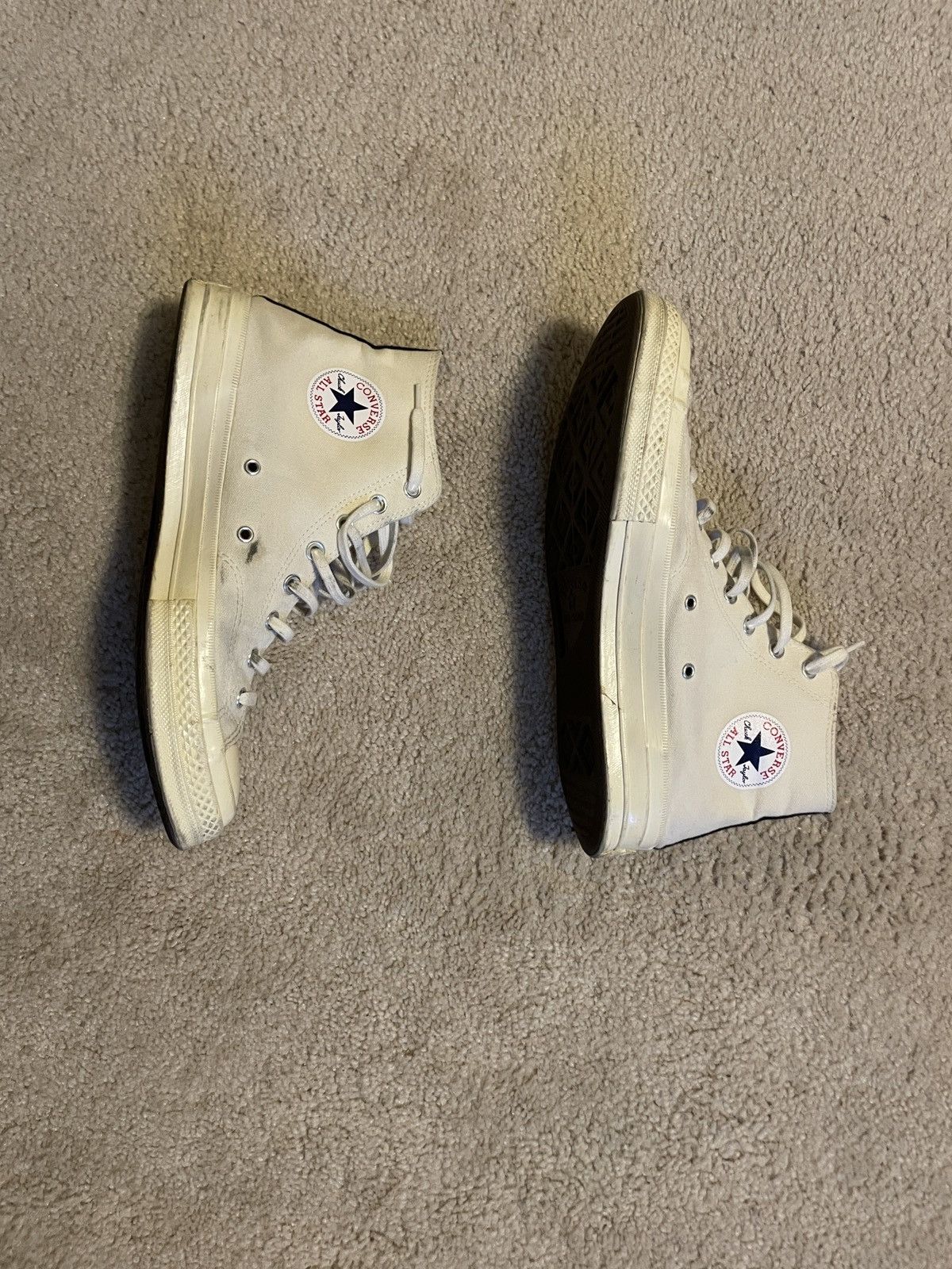 Comme des Garcons × Converse White CDG Converse Size US 11 / EU 44 - 2 Thumbnail