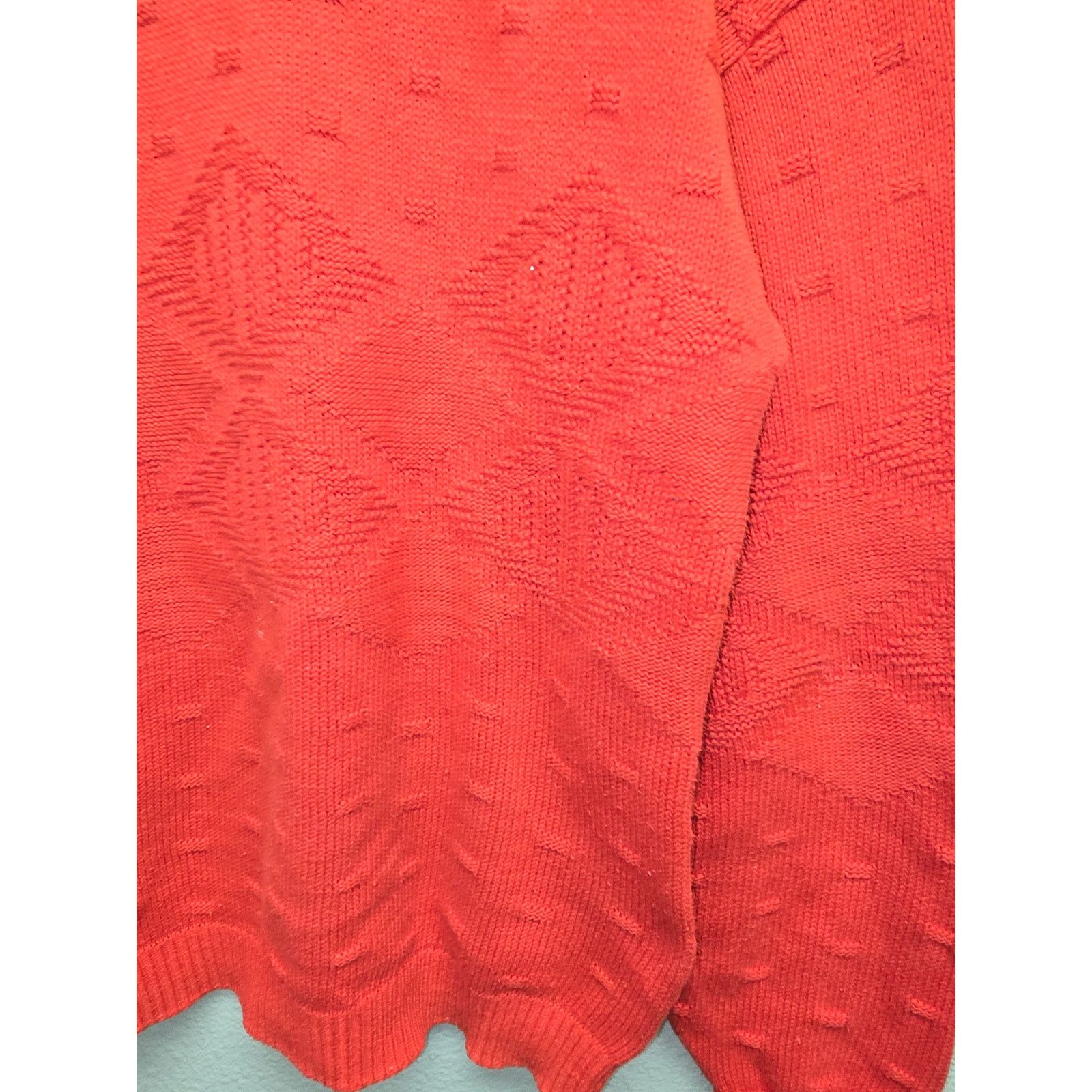 Vintage Vintage Red Knitwear Sweater BBW Red Diamond Pattern 80s VTG Size M / US 6-8 / IT 42-44 - 3 Thumbnail
