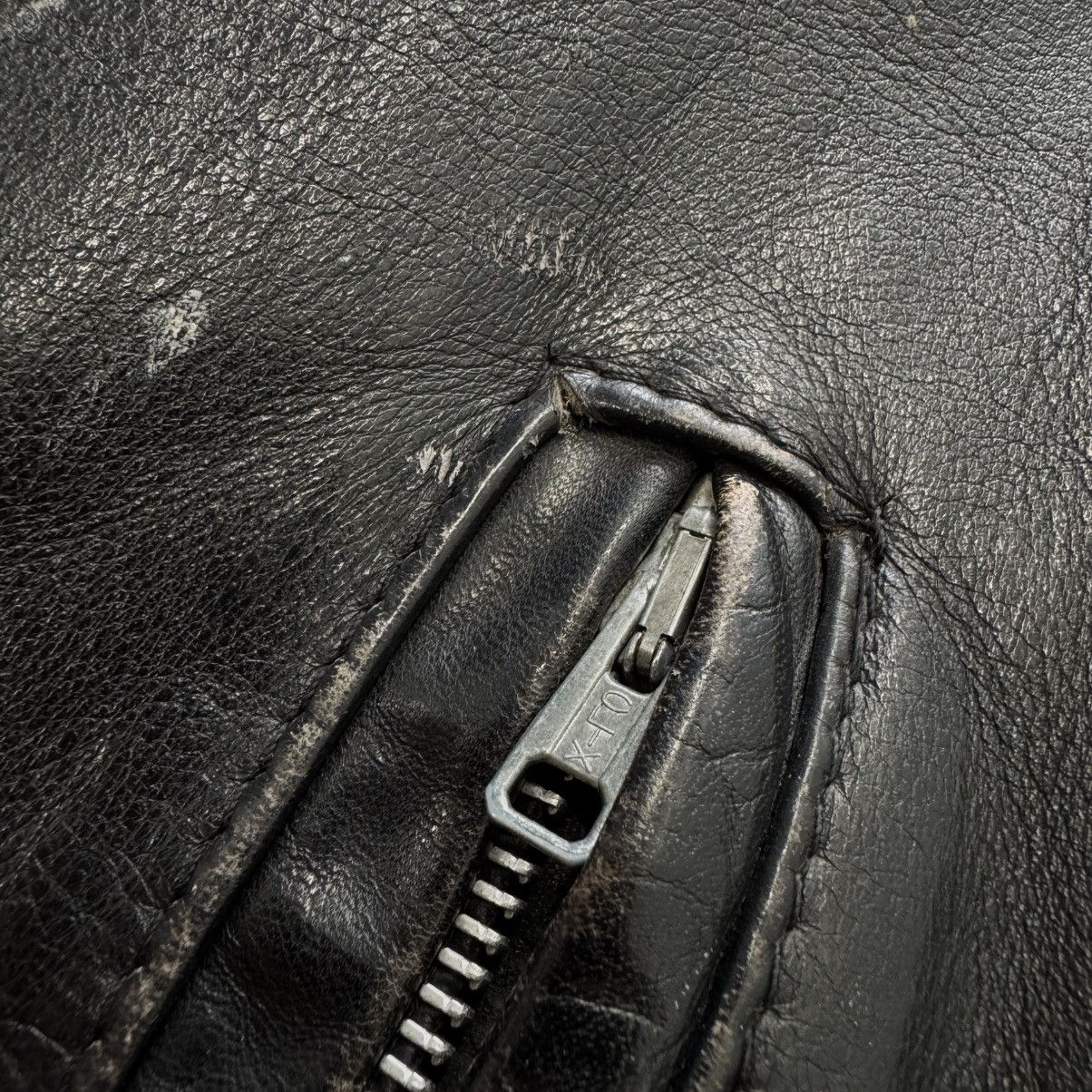 Vintage Vintage 1960s Moto Style Heavy ERD Style Punk Leather Jkt Size US S / EU 44-46 / 1 - 5 Thumbnail