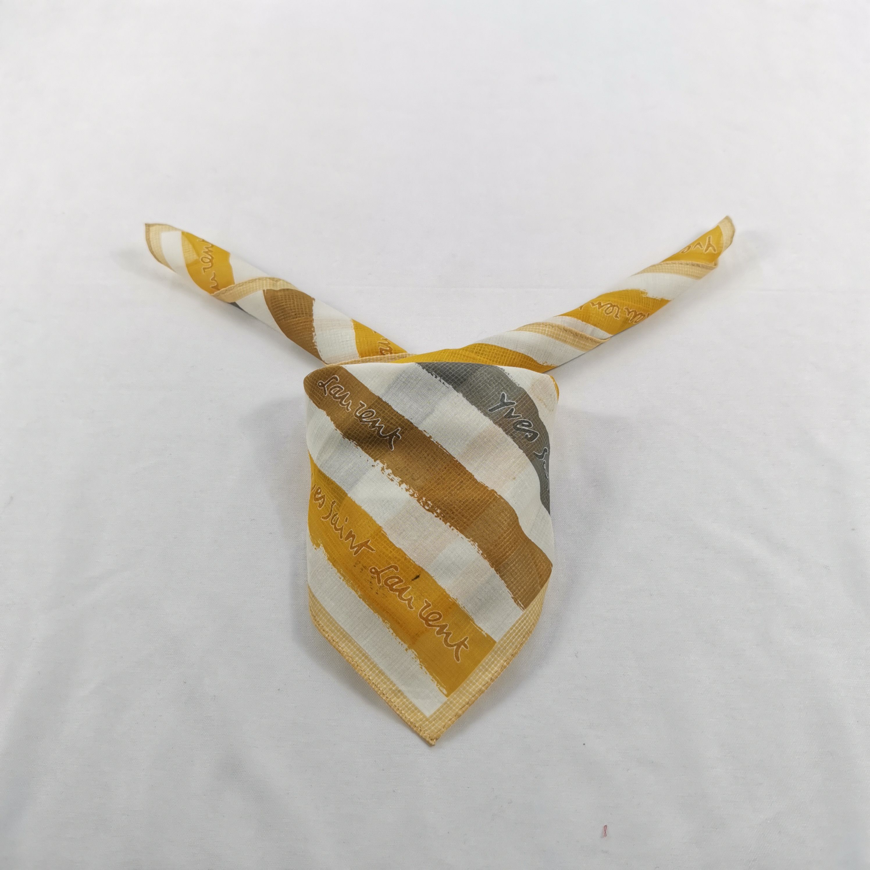 Japanese Brand Vintage YSL Handkerchief Neckerchief Yves Saint Laurent Size ONE SIZE - 1 Thumbnail