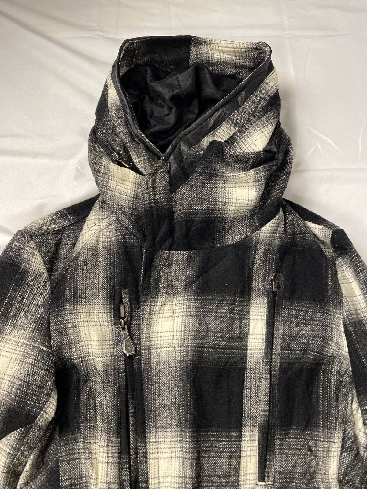 JACKROSE Jackrose Asymmetrical Bono Wool Jacket Checkered Multipocket Size US M / EU 48-50 / 2 - 9 Thumbnail