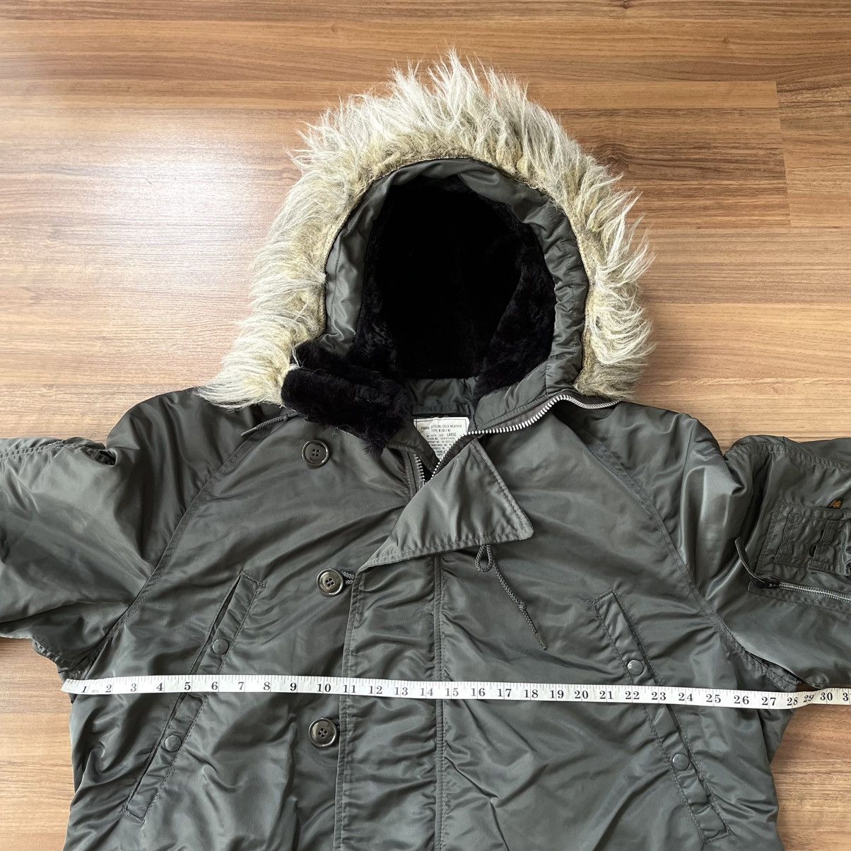 Alpha Industries Vtg Alpha N-3B MIL-J-6279 Cold Weather Parka US Air Force Size US L / EU 52-54 / 3 - 3 Thumbnail