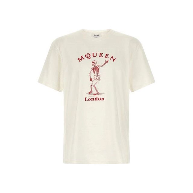 Alexander McQueen ALEXANDER MCQUEEN Skeleton White T-shirt New & Authentic (Me Size US XL / EU 56 / 4 - 1 Thumbnail