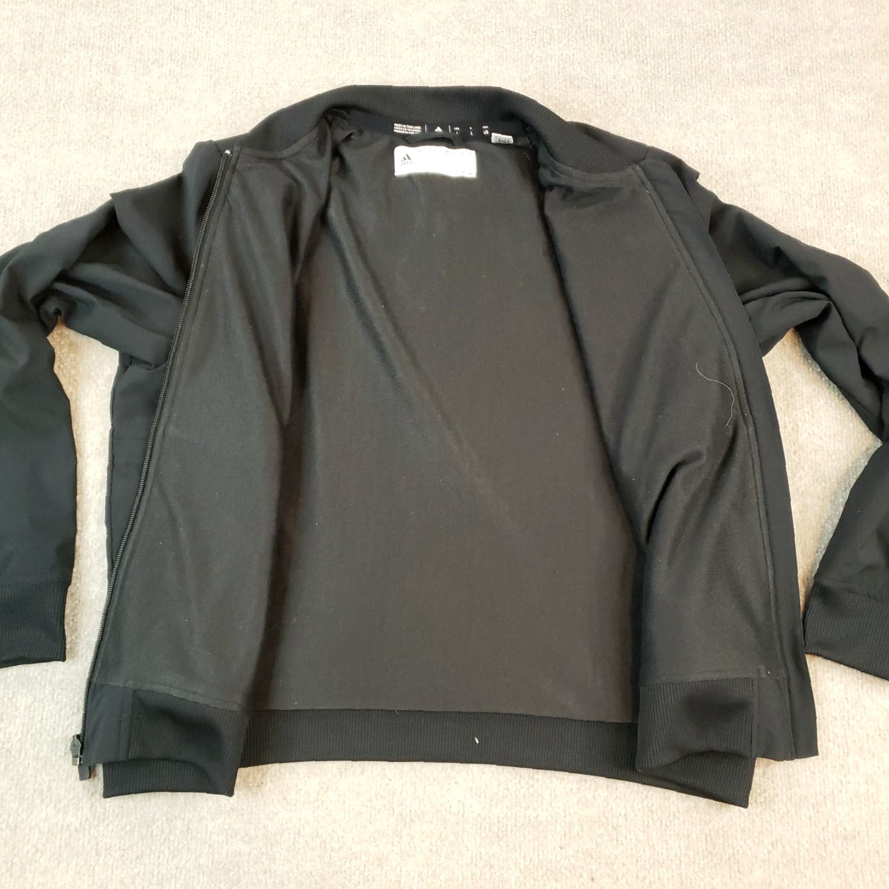 Adidas Adidas Jacket Womens Large Black Mock Neck Long Sleeve Casual Logo Full Zip Size L / US 10 / IT 46 - 6 Thumbnail