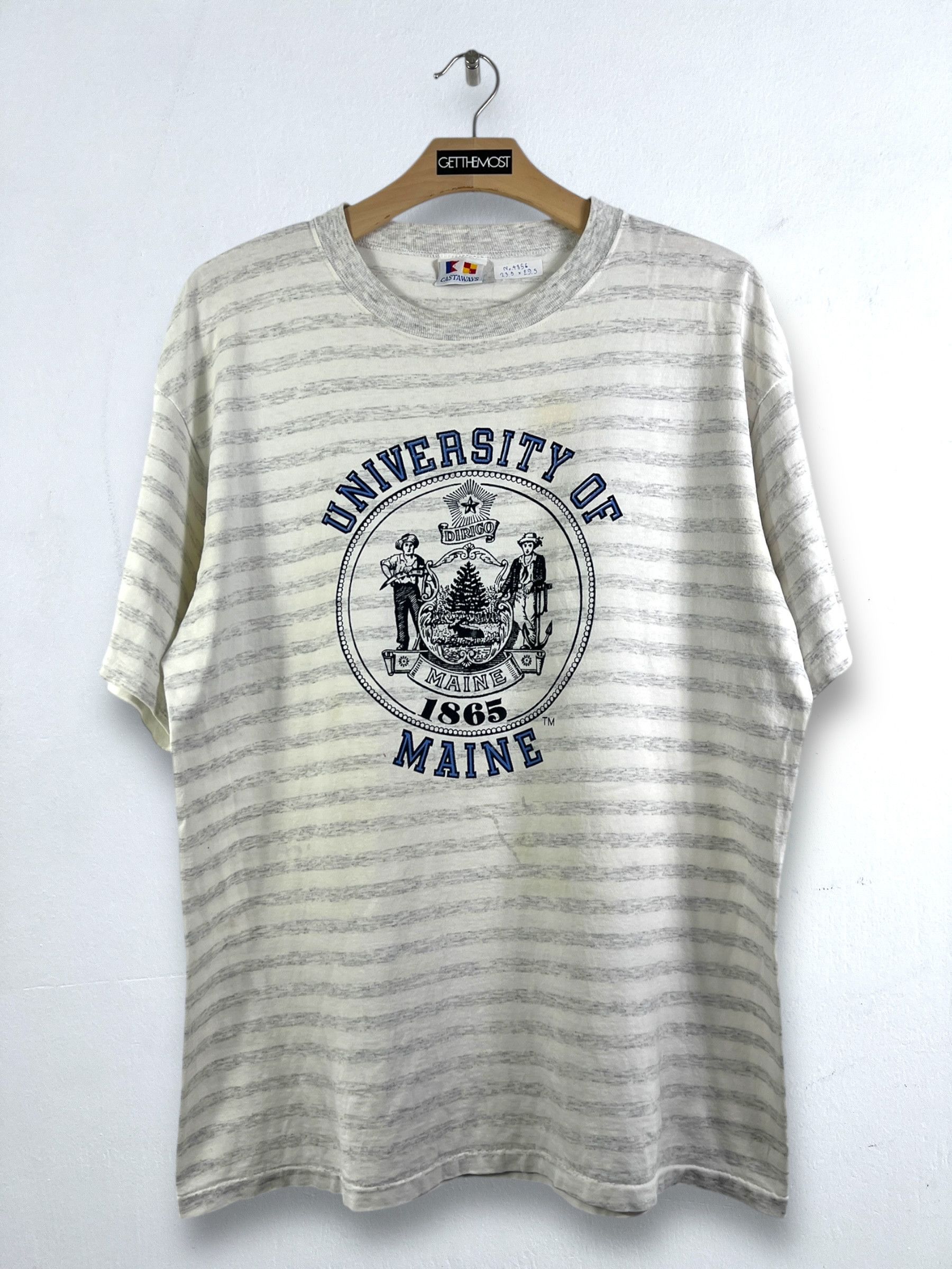 Vintage No.4856 Vintage 90s University of Maine Graphic Tee Size US XL / EU 56 / 4 - 1 Thumbnail