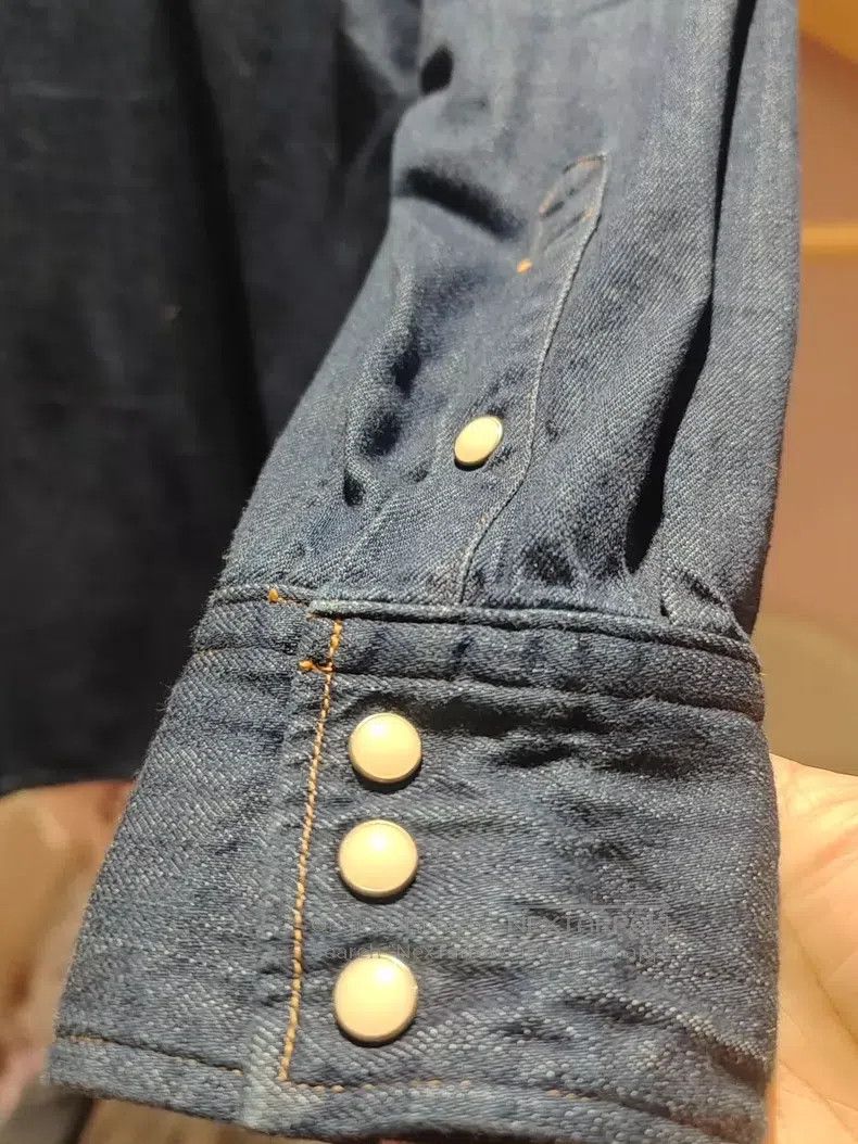 Kapital Kapital Stitching, tassel, denim shirt Size US L / EU 52-54 / 3 - 6 Thumbnail