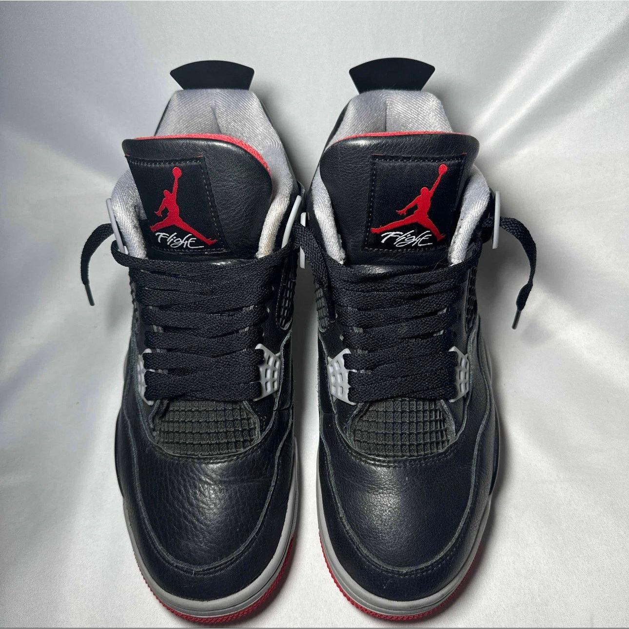 Jordan Brand × Nike Size 9.5 Nike Air Jordan 4 Retro Bred Reimagined Men's Shoes Size US 9.5 / EU 42-43 - 4 Thumbnail
