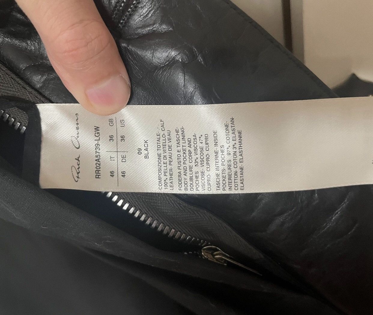 Rick Owens Rick owens tattlin leather jacket 2410-Nextarrow Size US S / EU 44-46 / 1 - 8 Thumbnail