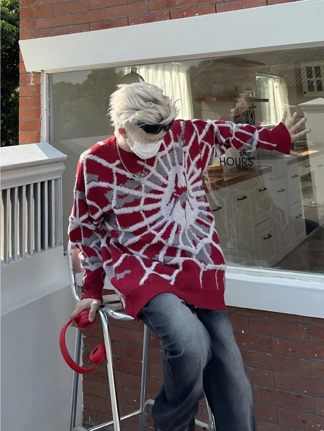 Other Spider Web Sweater Pullover y2k Size US M / EU 48-50 / 2 - 4 Thumbnail